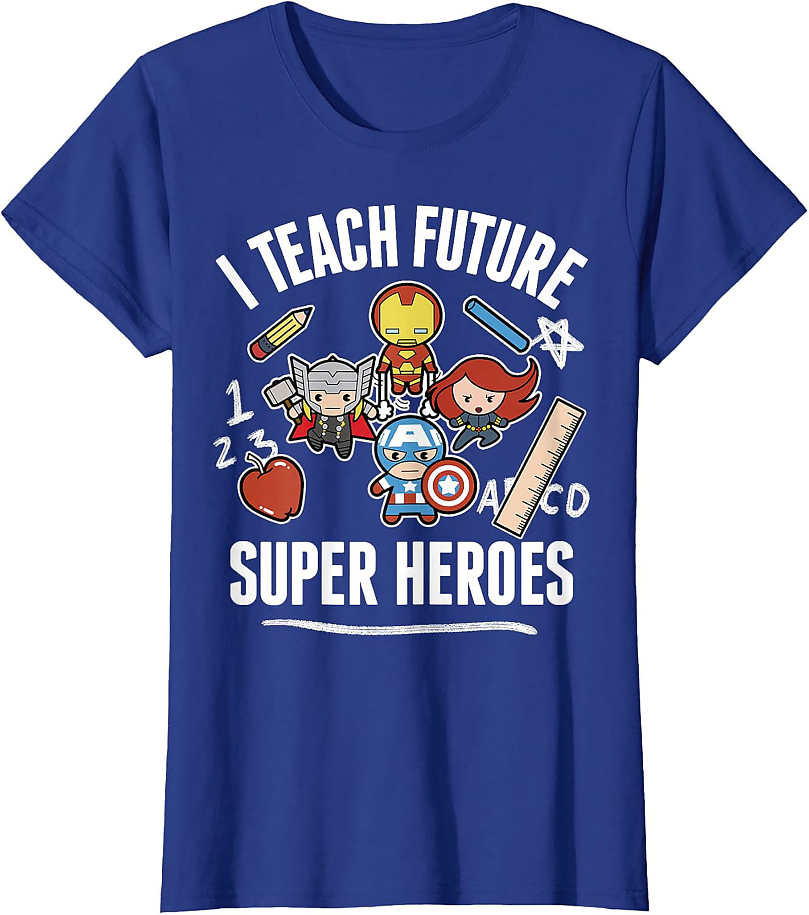 Superhero Teacher T-shirt Funny Educator Graphic Tee