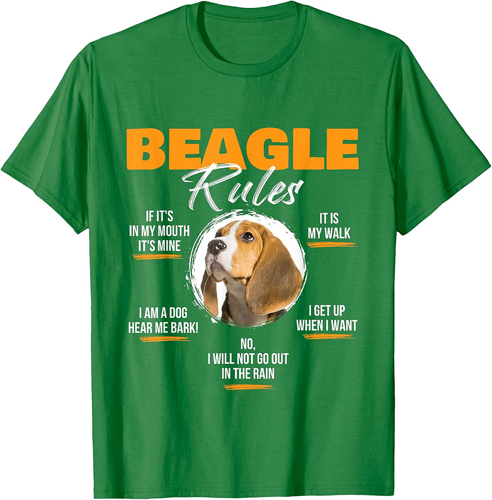 Beagle Rules Funny Dog Graphic Tee | Unisex Beagle Owner Shirt