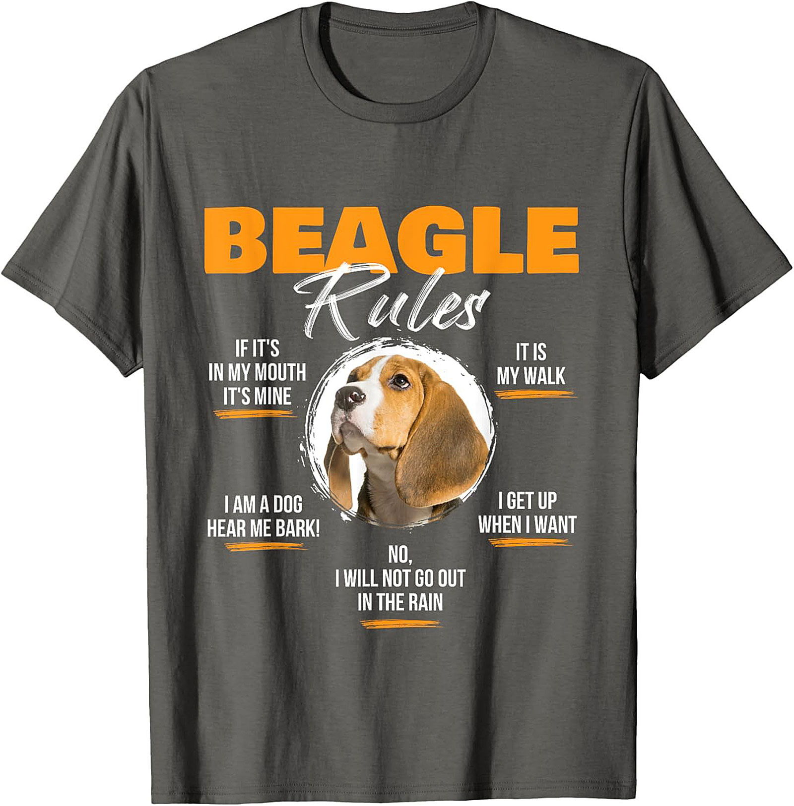 Beagle Rules Funny Dog Graphic Tee | Unisex Beagle Owner Shirt