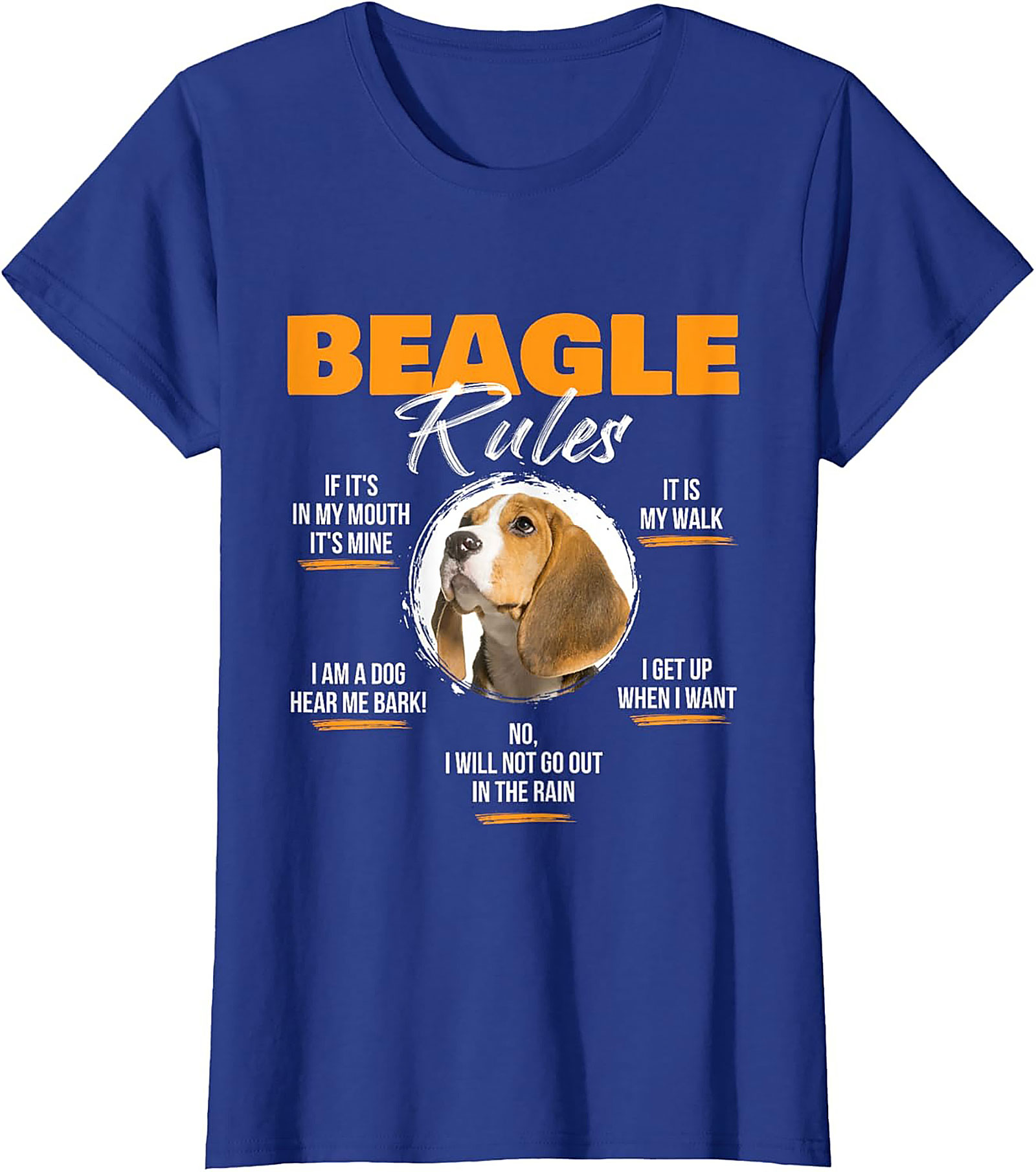 Beagle Rules Funny Dog Graphic Tee | Unisex Beagle Owner Shirt