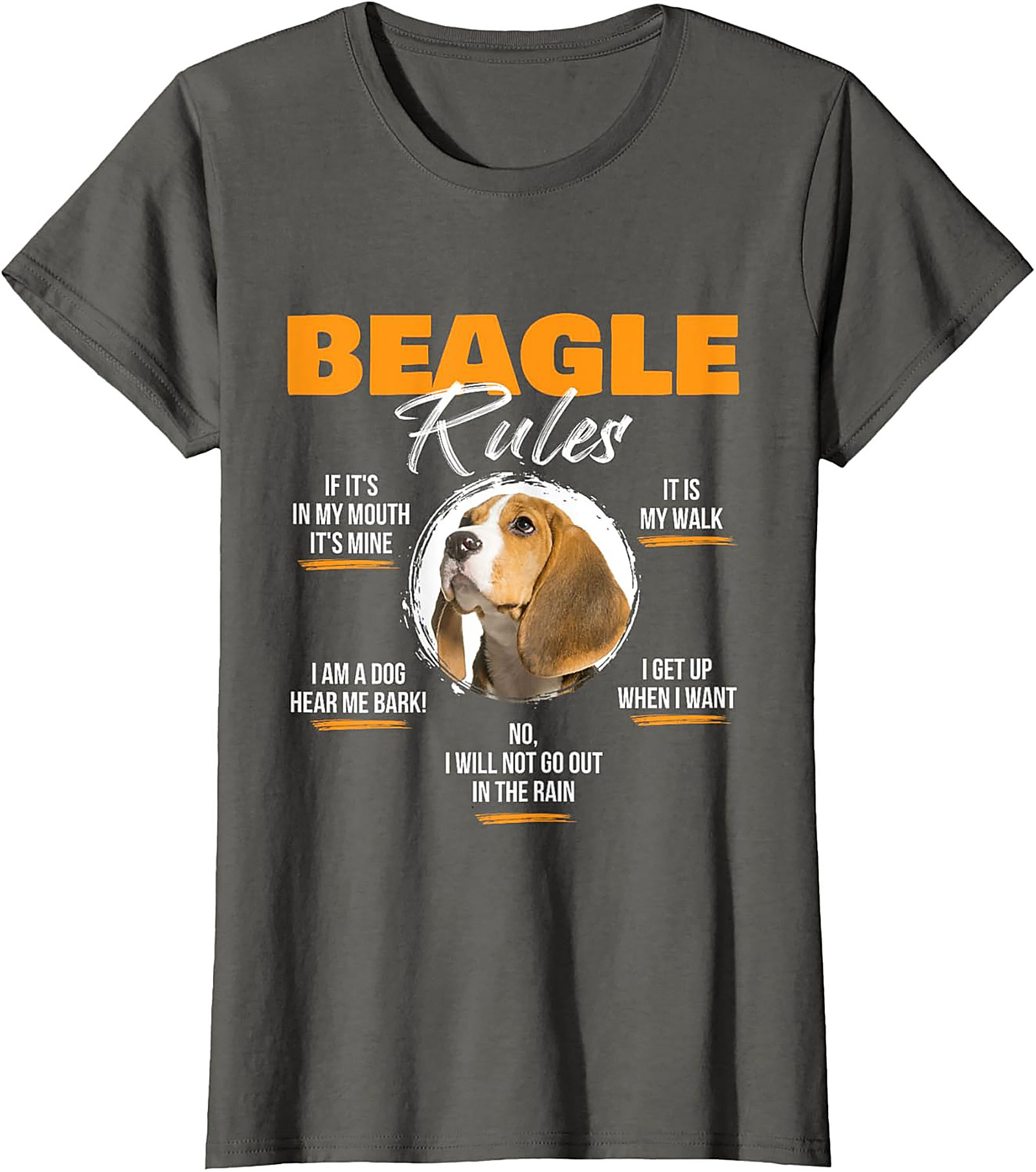 Beagle Rules Funny Dog Graphic Tee | Unisex Beagle Owner Shirt