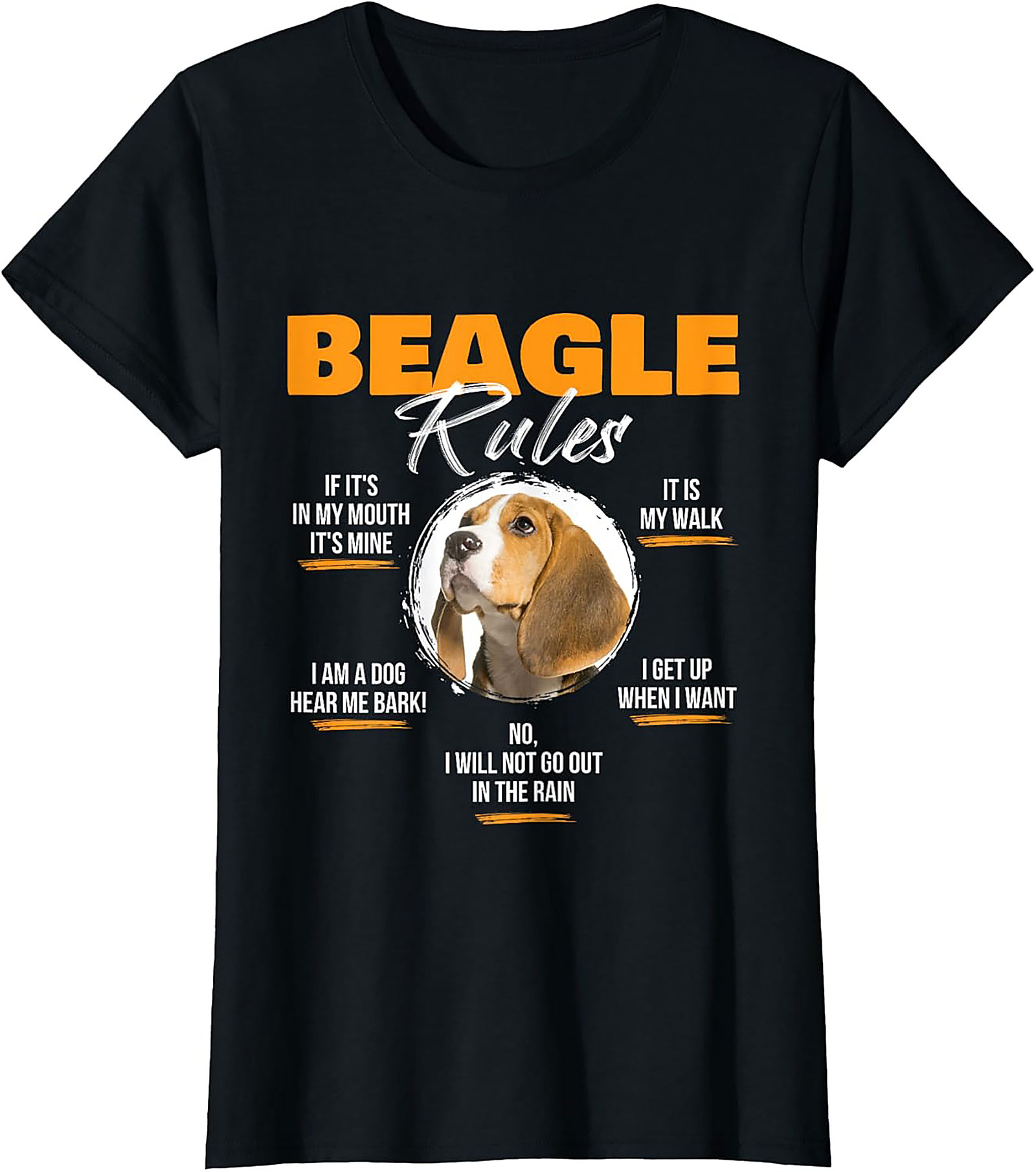 Beagle Rules Funny Dog Graphic Tee | Unisex Beagle Owner Shirt