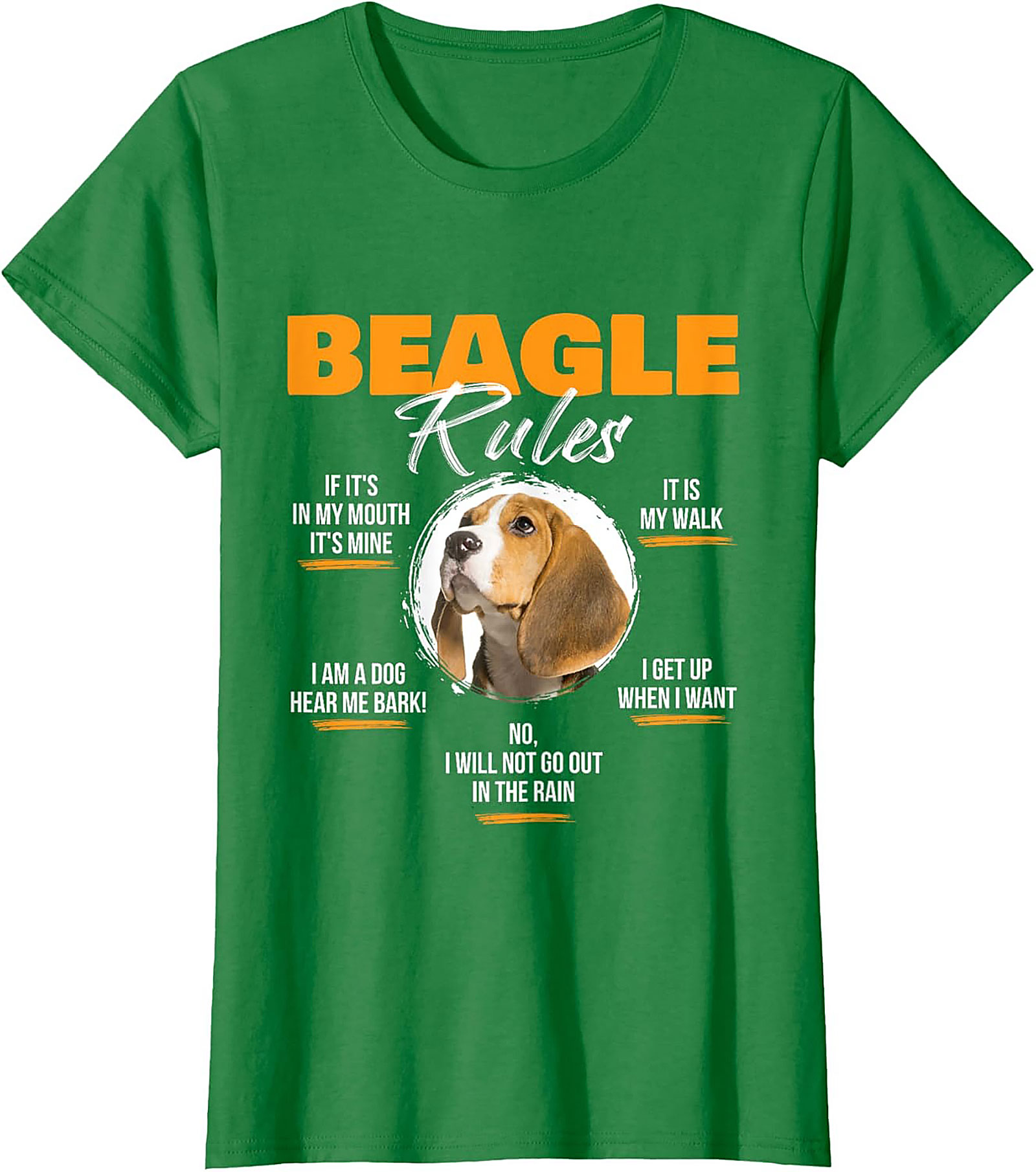 Beagle Rules Funny Dog Graphic Tee | Unisex Beagle Owner Shirt