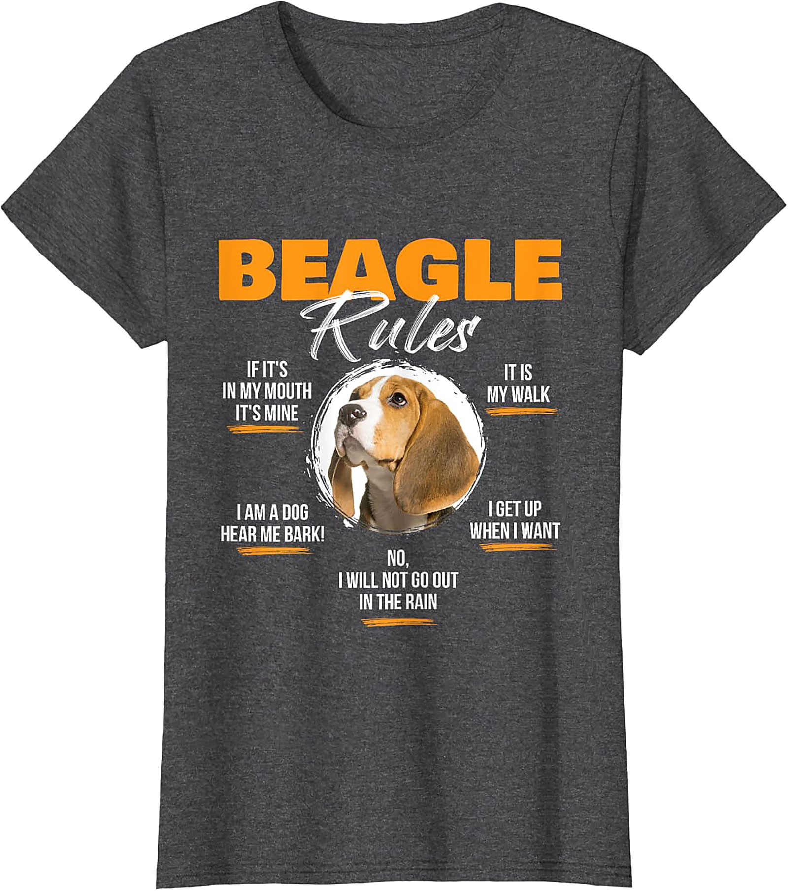 Beagle Rules Funny Dog Graphic Tee | Unisex Beagle Owner Shirt