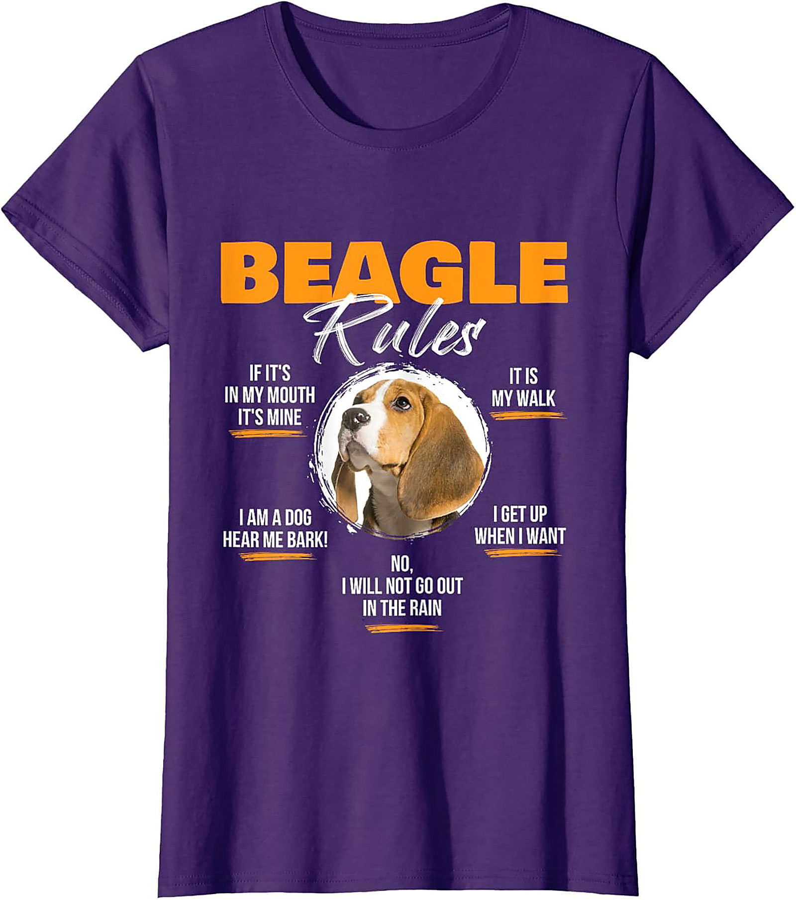 Beagle Rules Funny Dog Graphic Tee | Unisex Beagle Owner Shirt