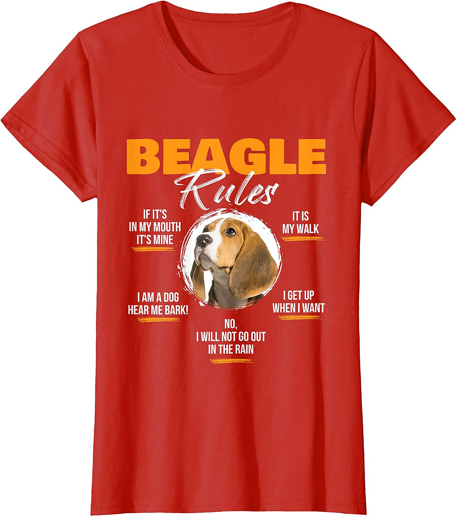 Beagle Rules Funny Dog Graphic Tee | Unisex Beagle Owner Shirt