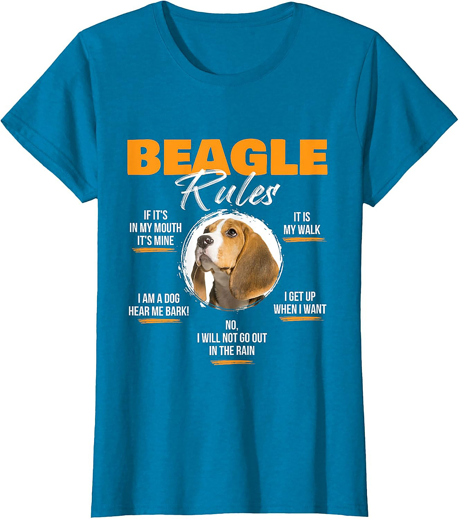 Beagle Rules Funny Dog Graphic Tee | Unisex Beagle Owner Shirt