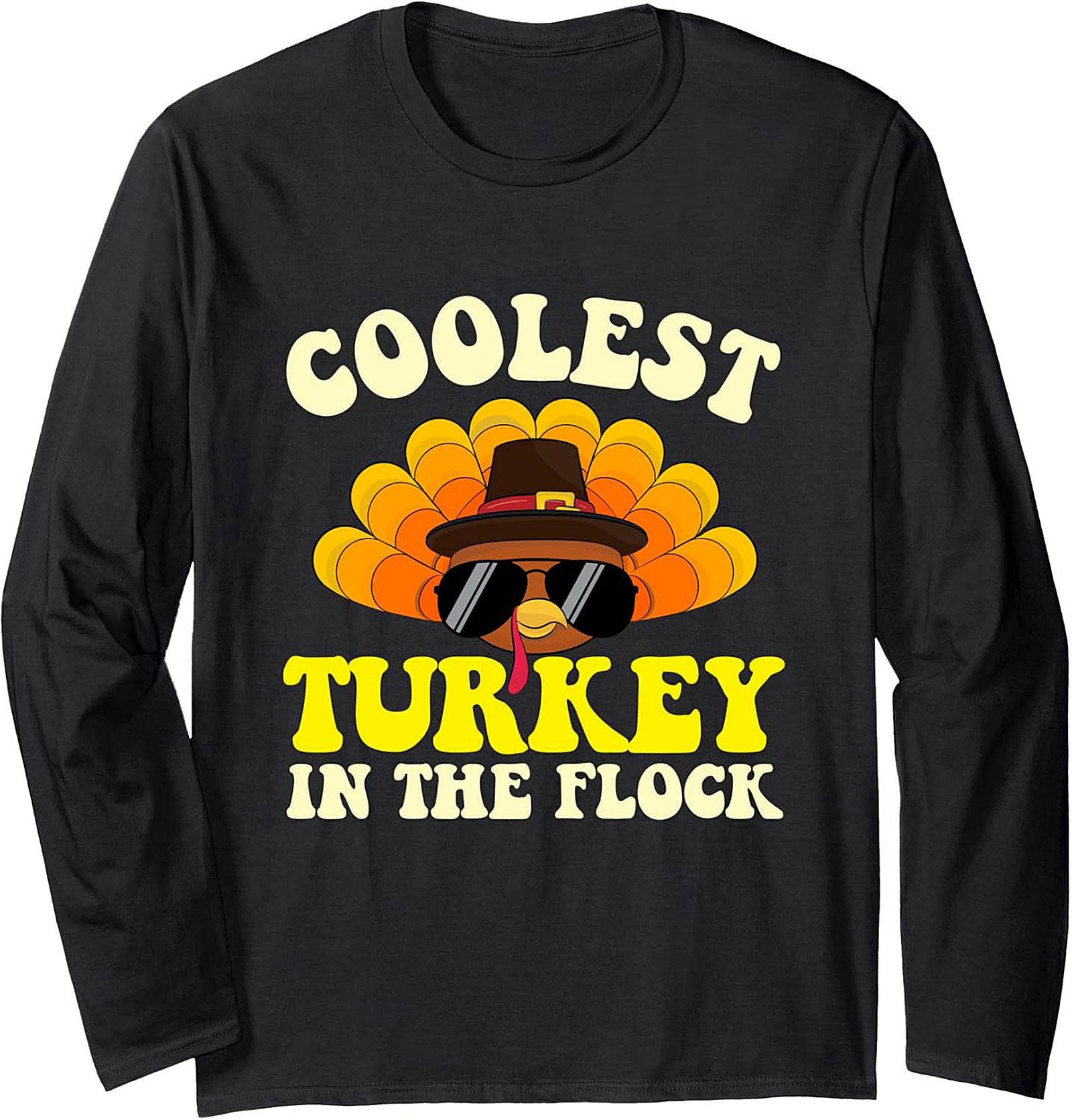 Coolest Turkey Crewneck Sweatshirt | Thanksgiving Gift Idea