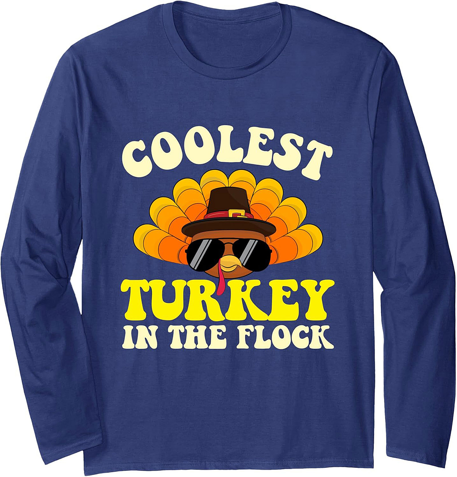 Coolest Turkey Crewneck Sweatshirt | Thanksgiving Gift Idea