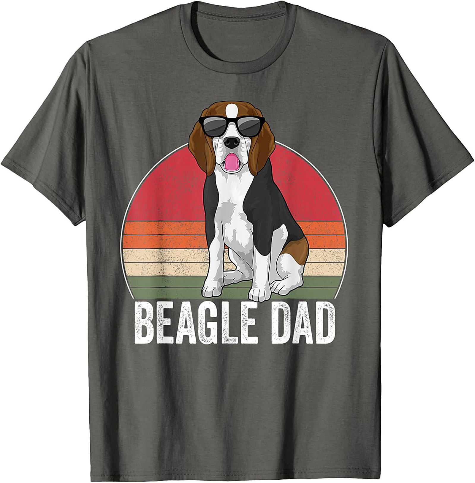 Retro Beagle Dad T-shirt – Cool Dog Lover Funny Graphic Tee