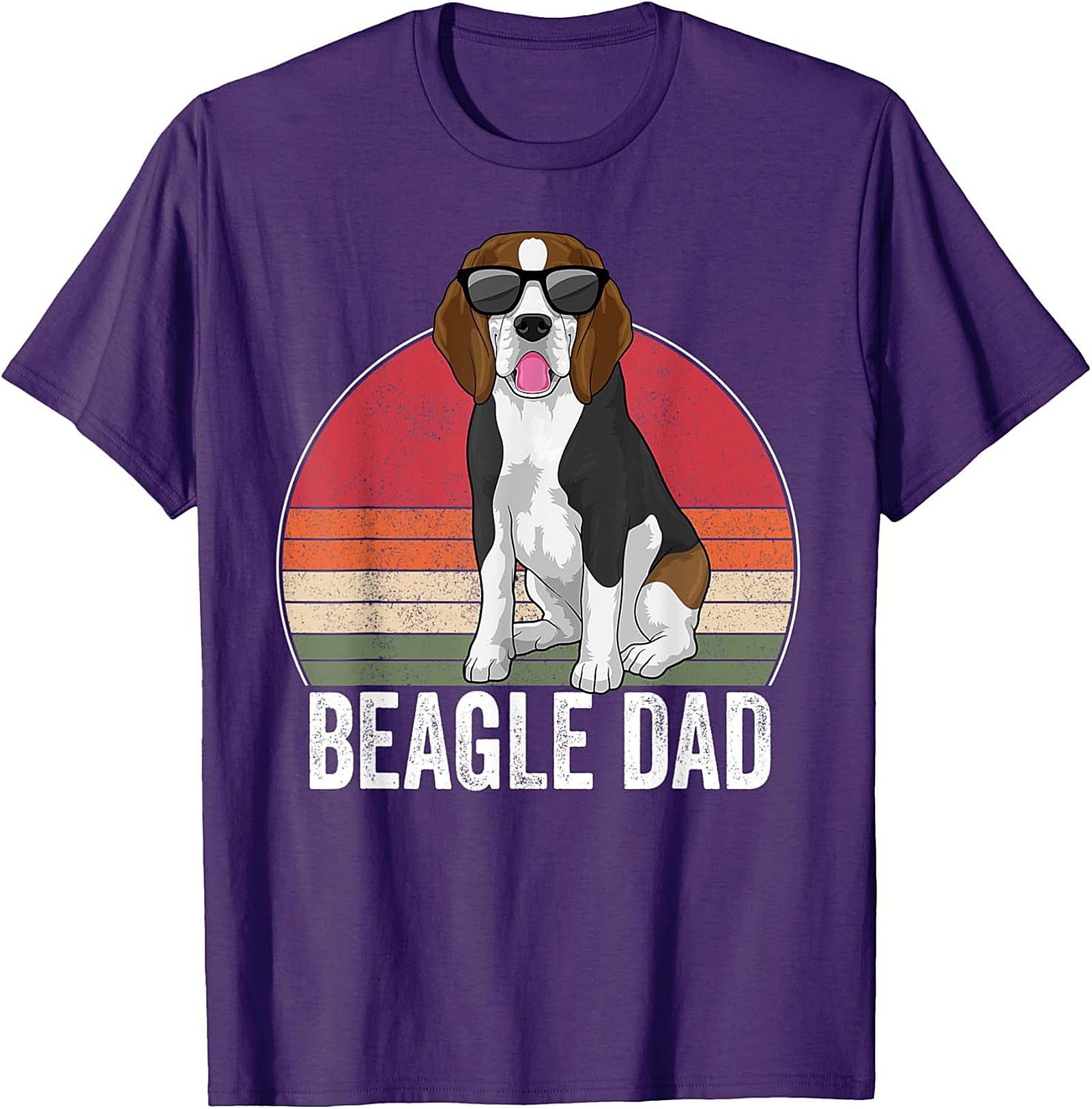 Retro Beagle Dad T-shirt – Cool Dog Lover Funny Graphic Tee