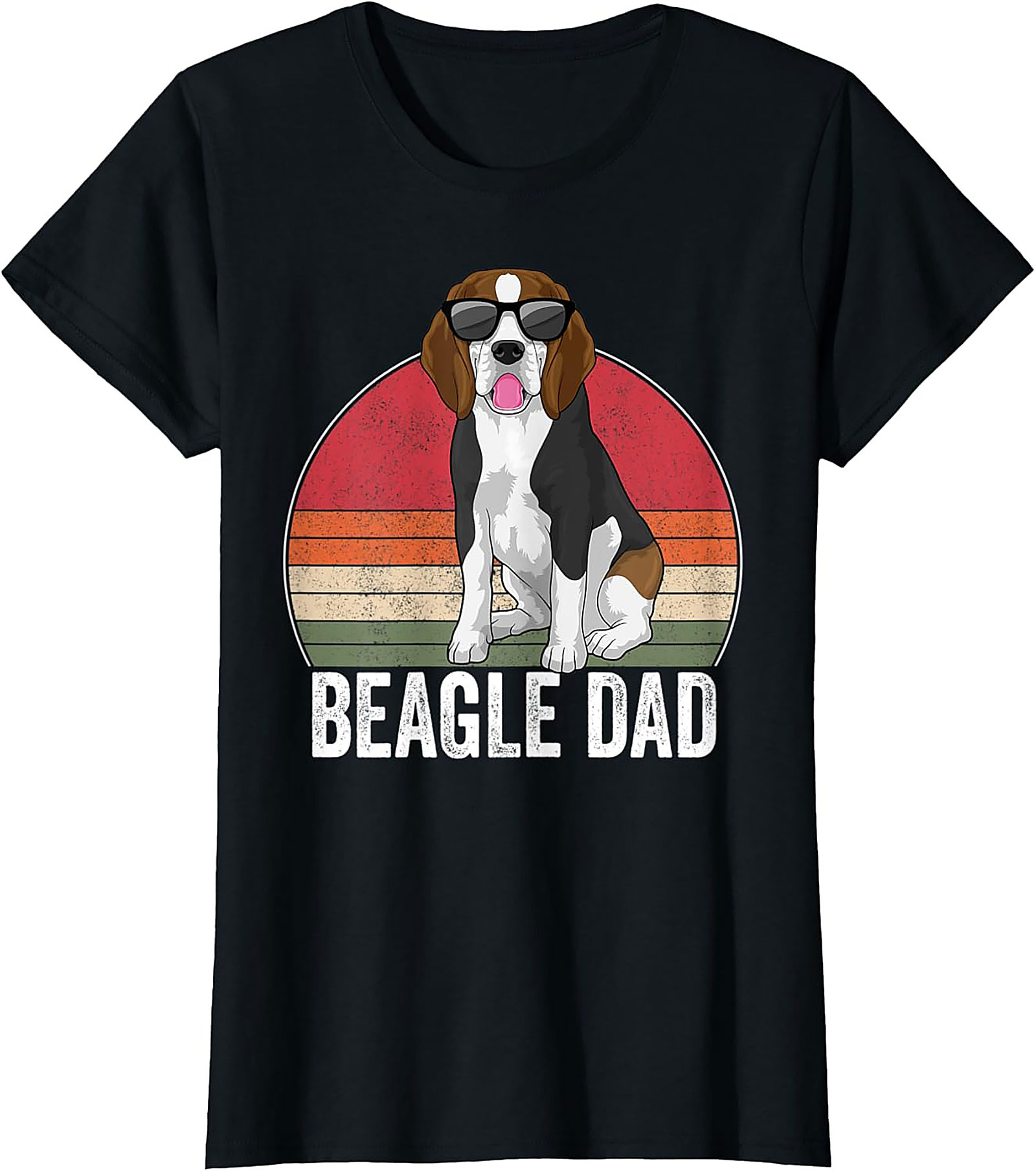 Retro Beagle Dad T-shirt – Cool Dog Lover Funny Graphic Tee