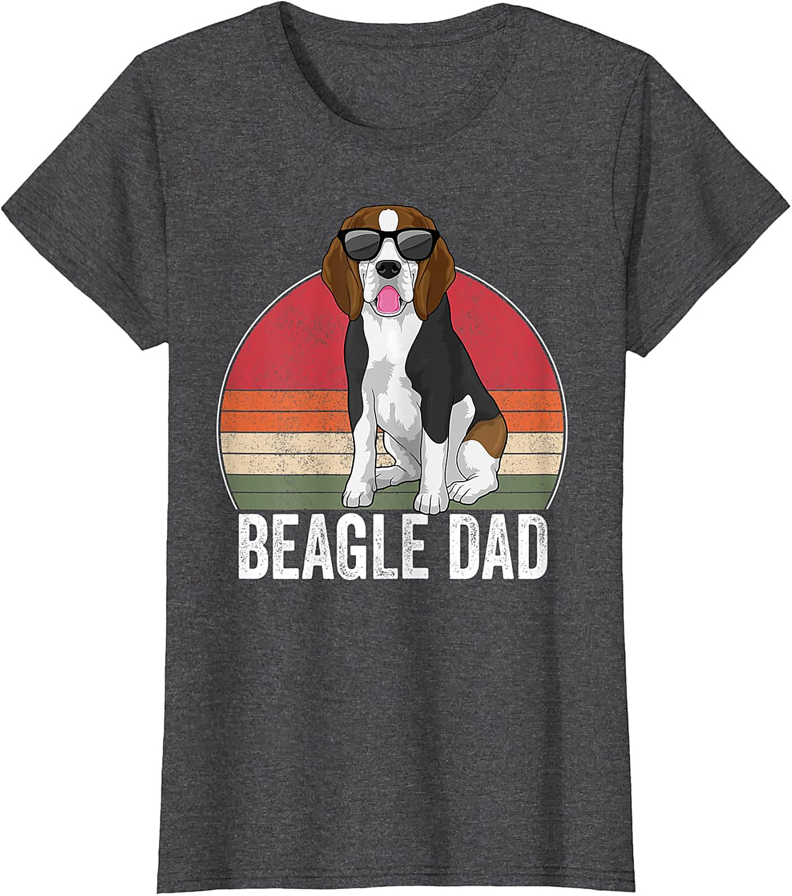 Retro Beagle Dad T-shirt – Cool Dog Lover Funny Graphic Tee