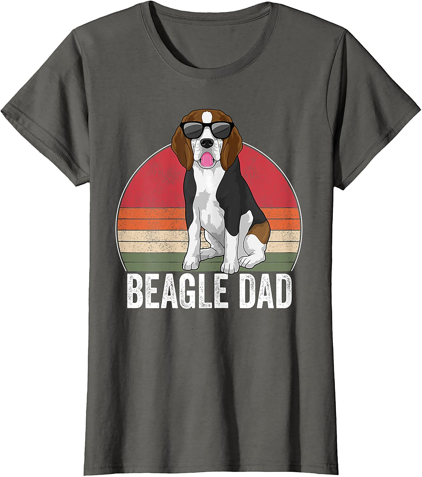 Retro Beagle Dad T-shirt – Cool Dog Lover Funny Graphic Tee