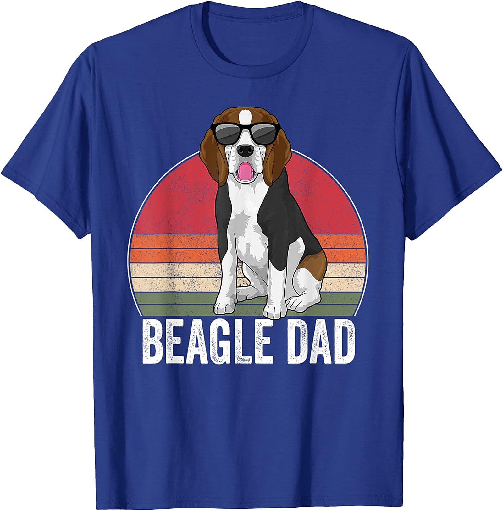 Retro Beagle Dad T-shirt – Cool Dog Lover Funny Graphic Tee