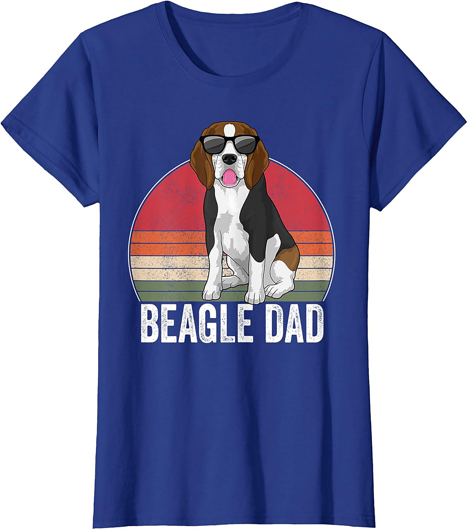 Retro Beagle Dad T-shirt – Cool Dog Lover Funny Graphic Tee