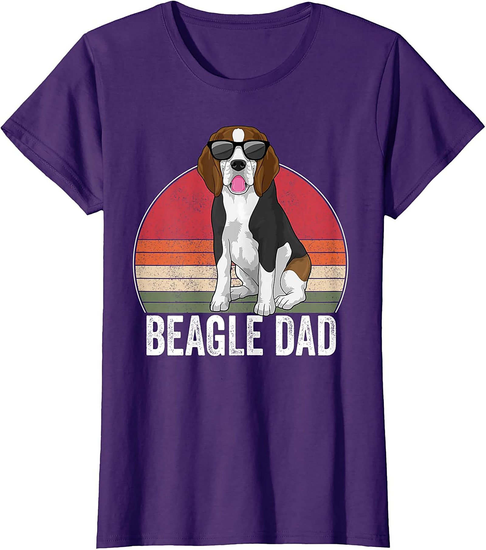 Retro Beagle Dad T-shirt – Cool Dog Lover Funny Graphic Tee