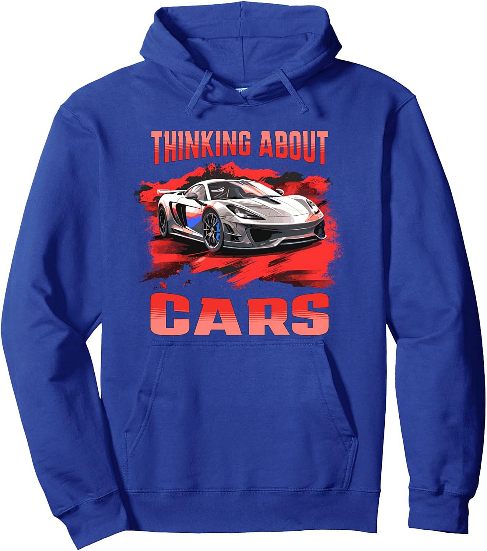 Gearhead Pullover Hoodie Thinking About Cars Graphic