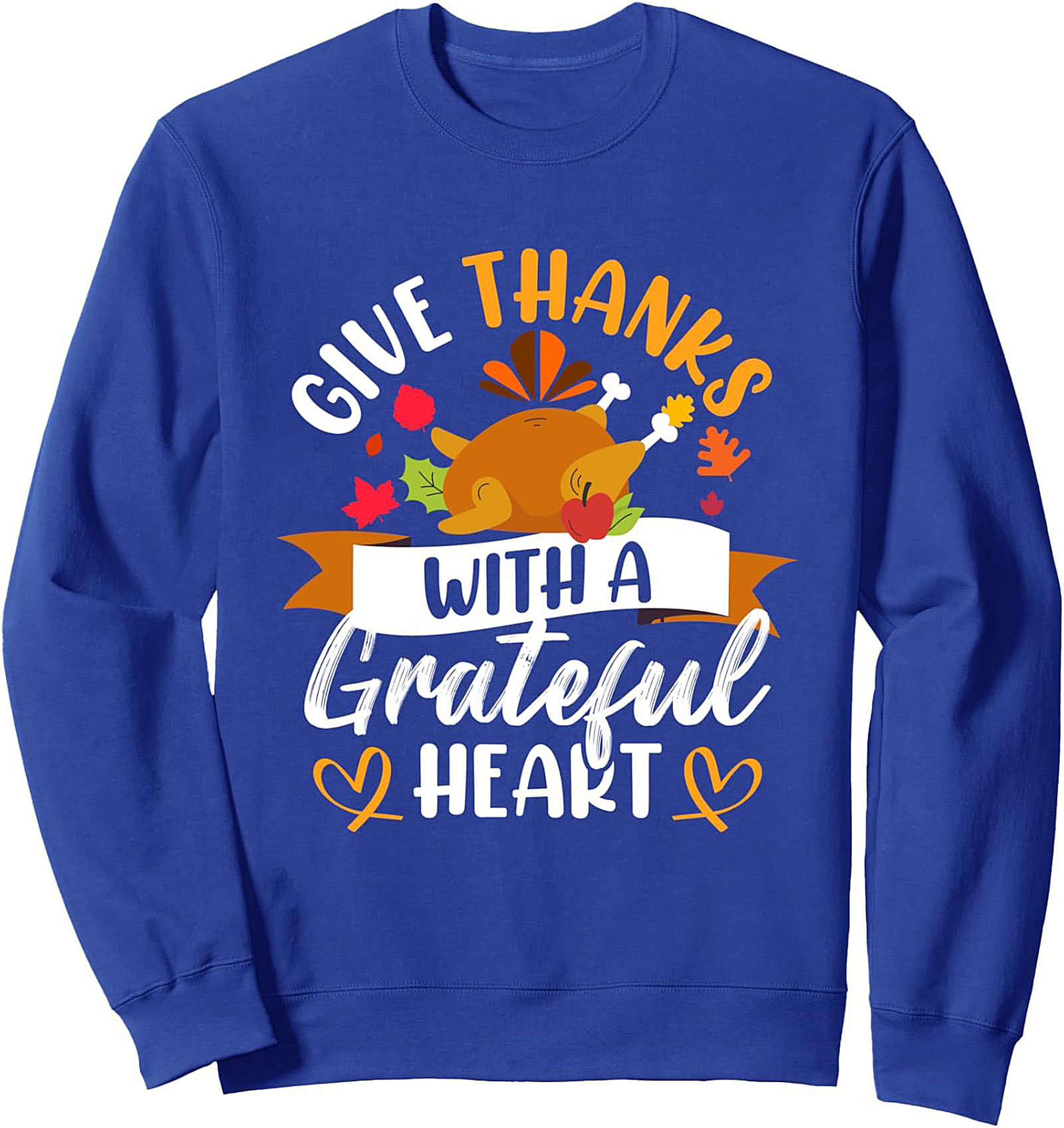 Grateful Heart Thanksgiving Crewneck Sweatshirt | Cozy Gift