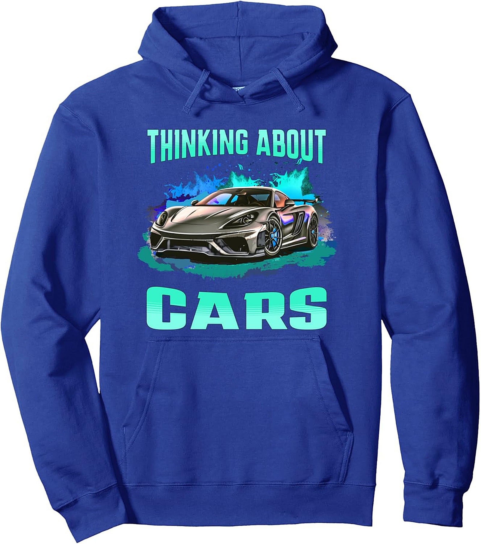 Gearhead Pullover Hoodie Thinking About Cars Graphic