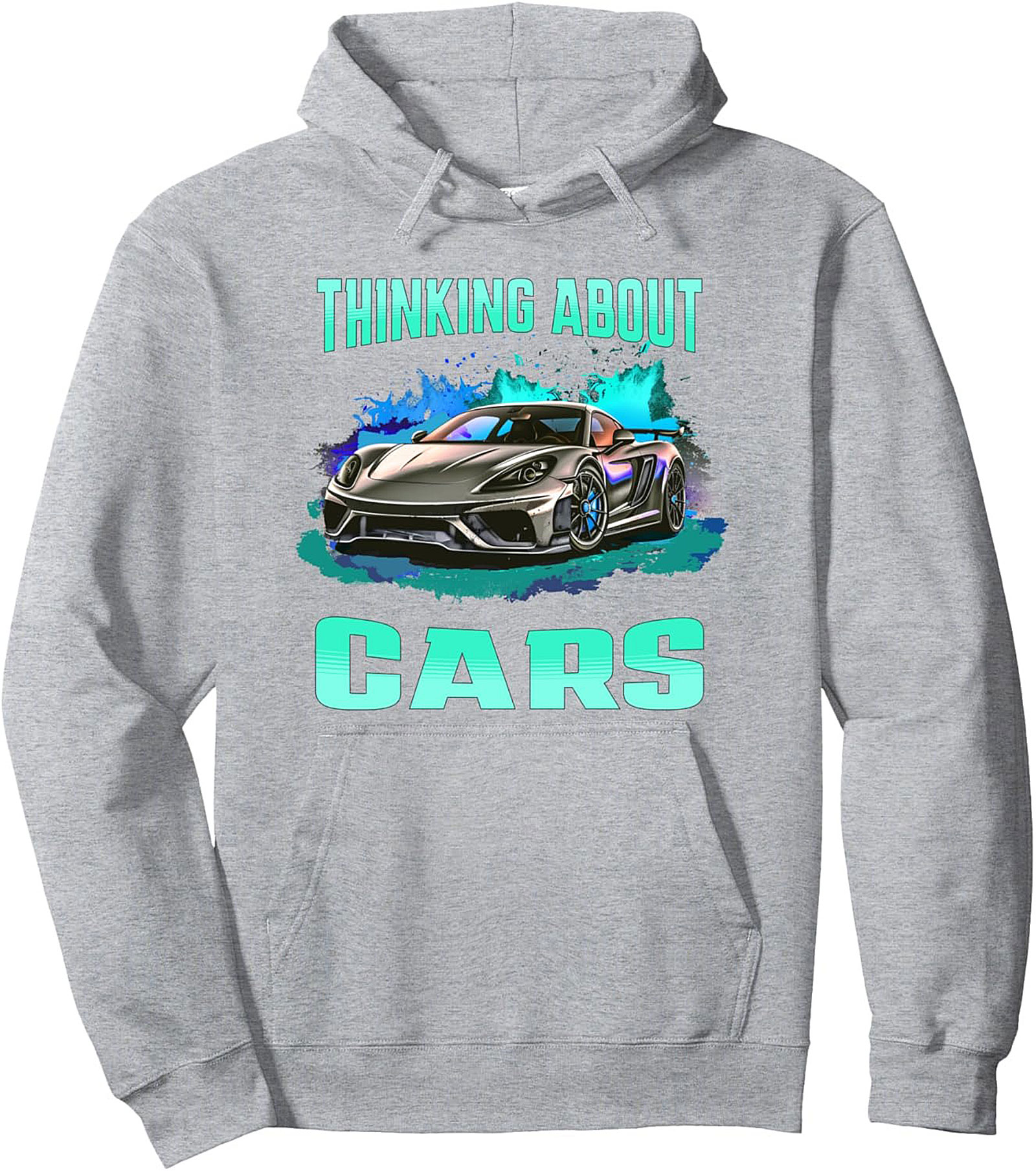 Gearhead Pullover Hoodie Thinking About Cars Graphic