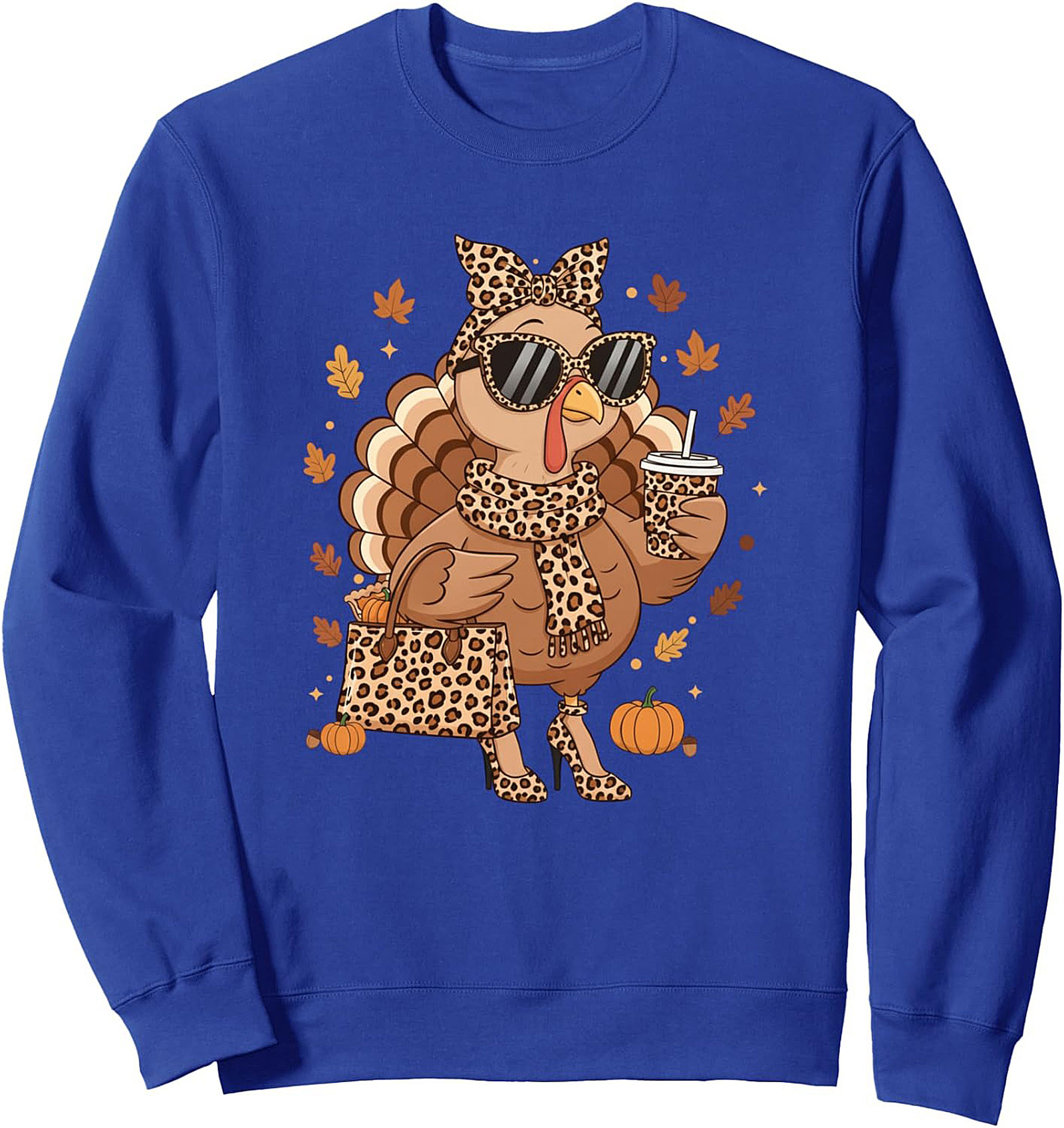 Leopard Print Turkey Sweatshirt | Funny Thanksgiving Gift