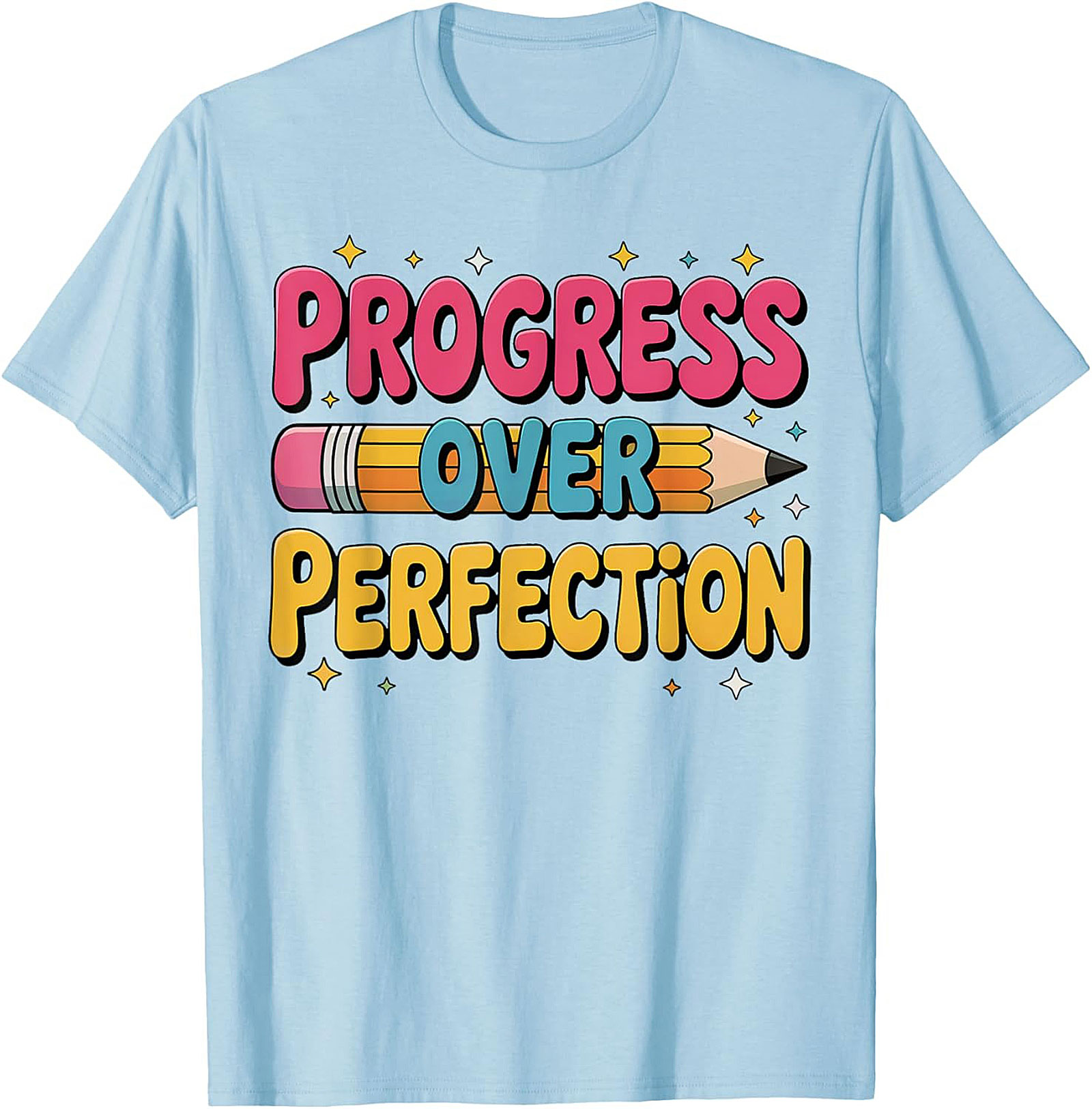 Progress Over Perfection T-shirt | Growth Mindset Retro Graphic Tee