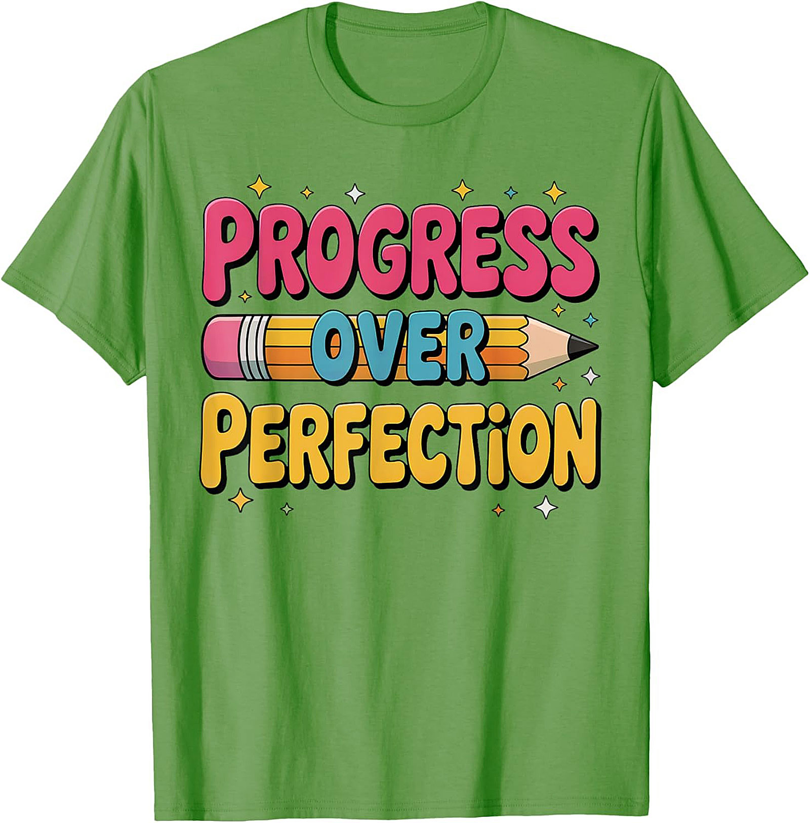 Progress Over Perfection T-shirt | Growth Mindset Retro Graphic Tee