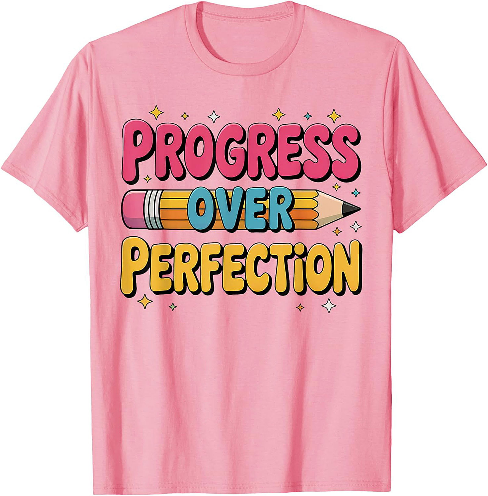 Progress Over Perfection T-shirt | Growth Mindset Retro Graphic Tee
