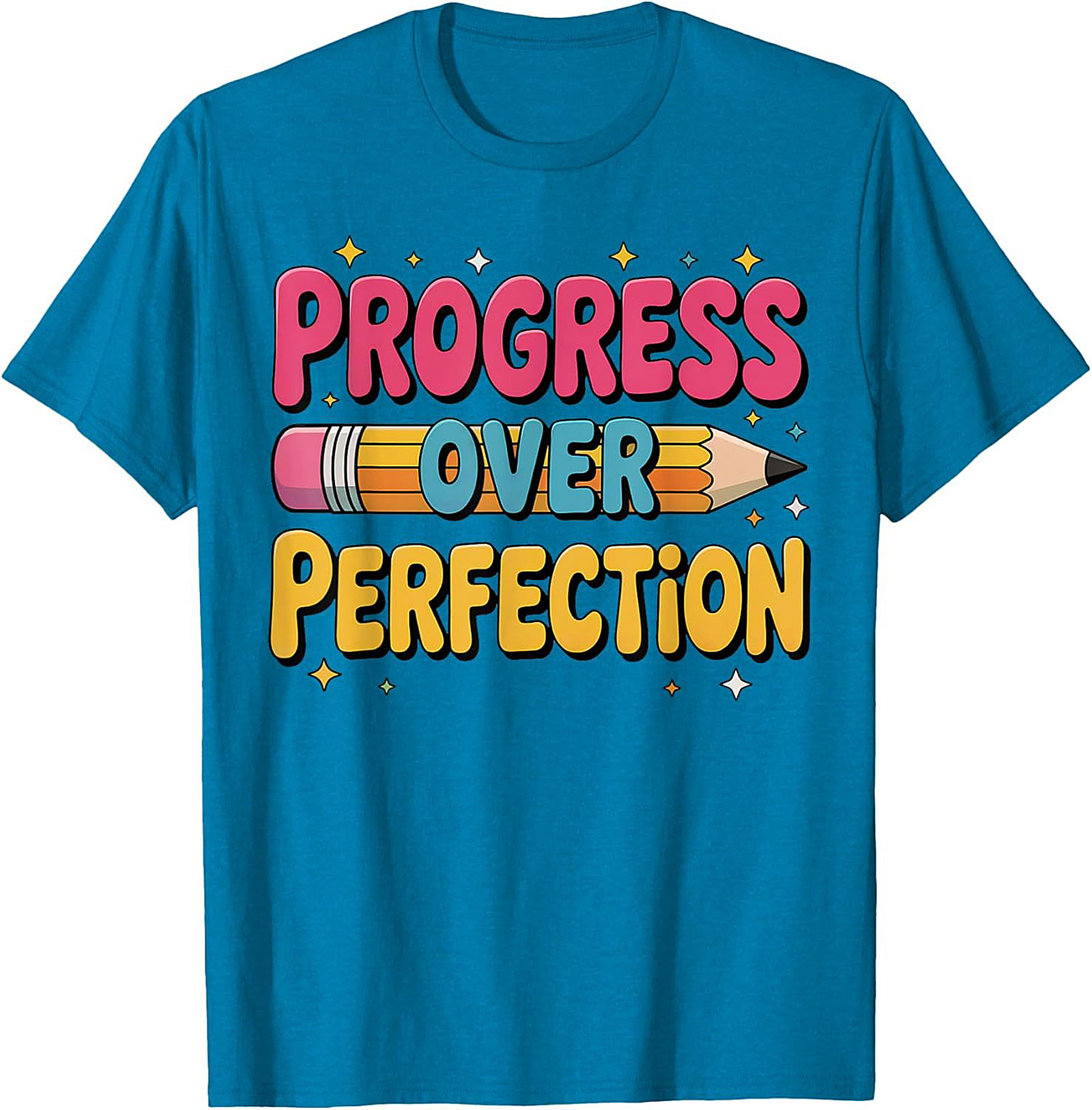 Progress Over Perfection T-shirt | Growth Mindset Retro Graphic Tee