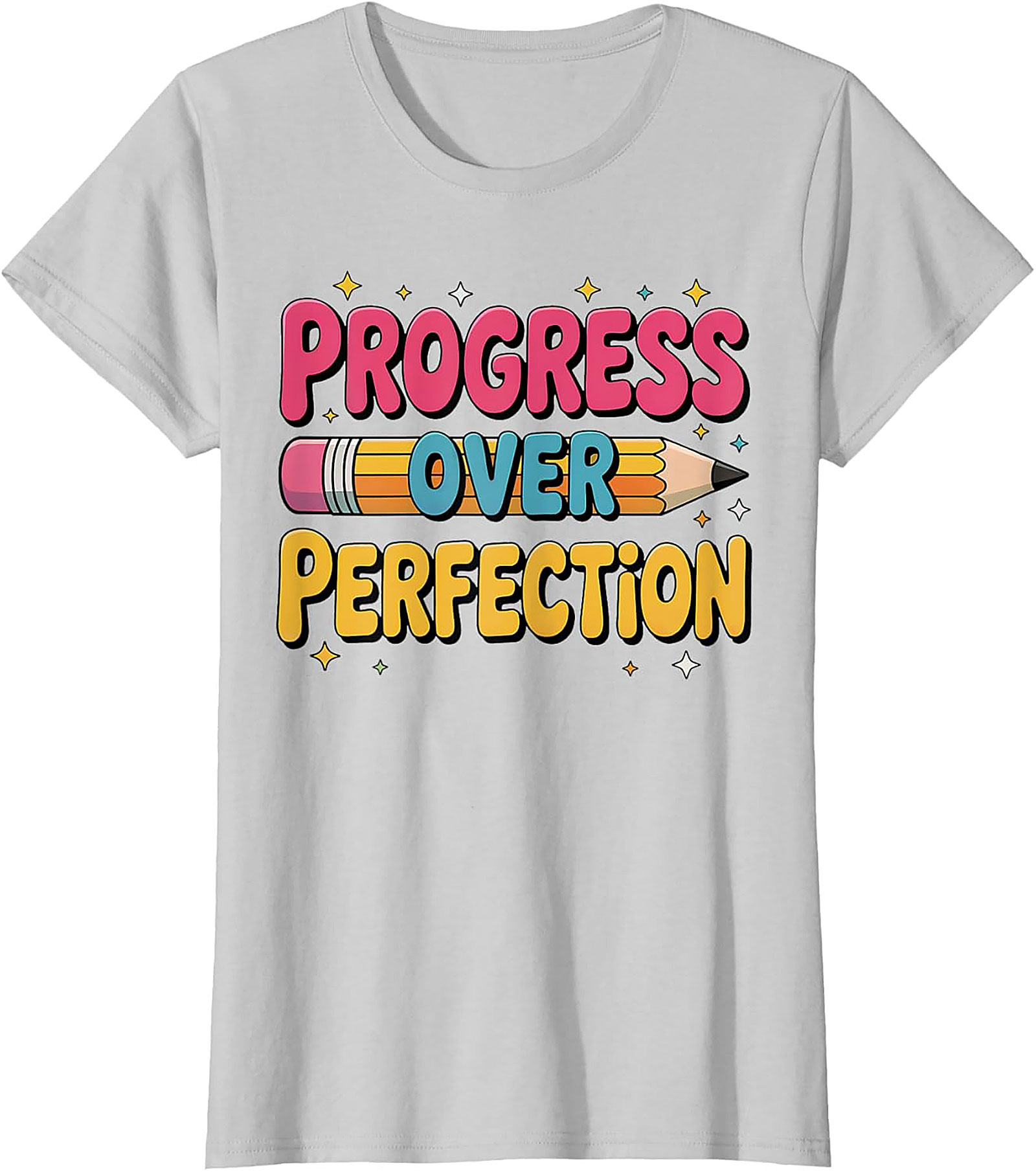 Progress Over Perfection T-shirt | Growth Mindset Retro Graphic Tee