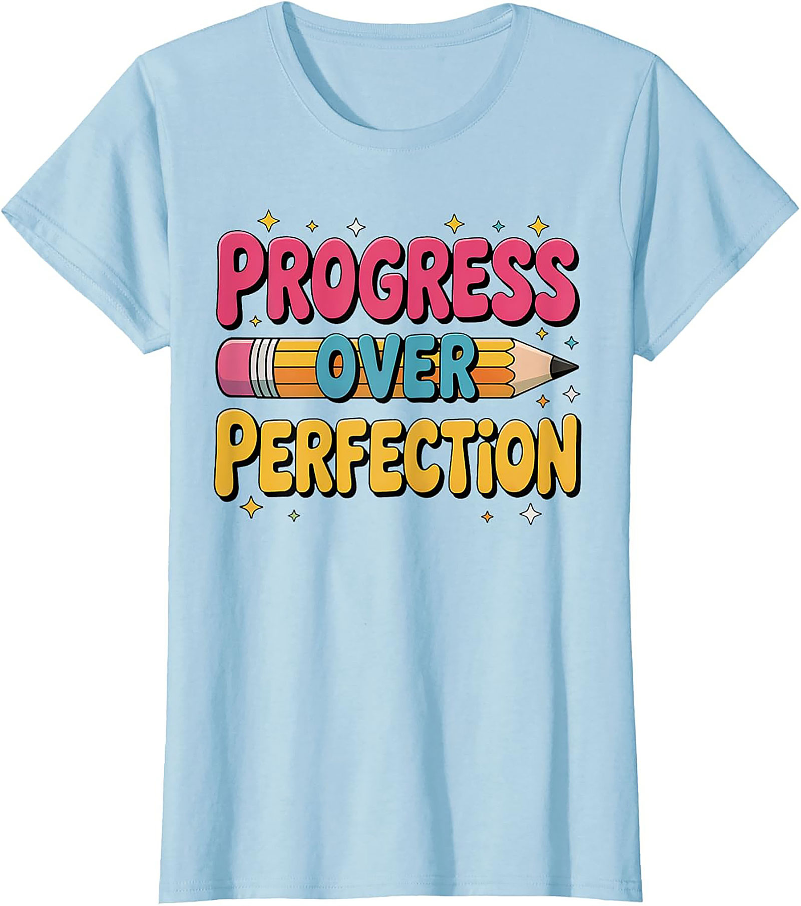 Progress Over Perfection T-shirt | Growth Mindset Retro Graphic Tee