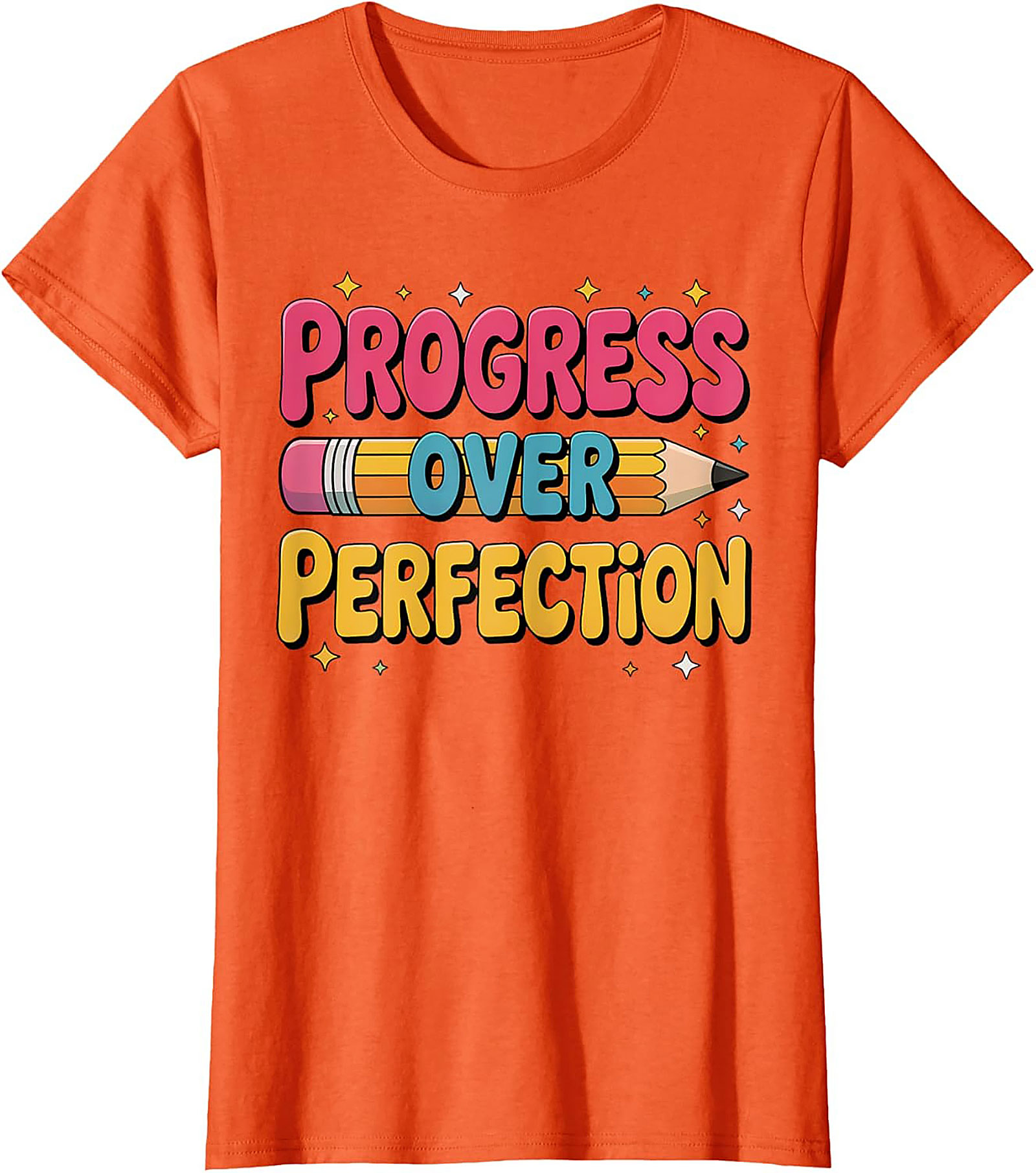 Progress Over Perfection T-shirt | Growth Mindset Retro Graphic Tee