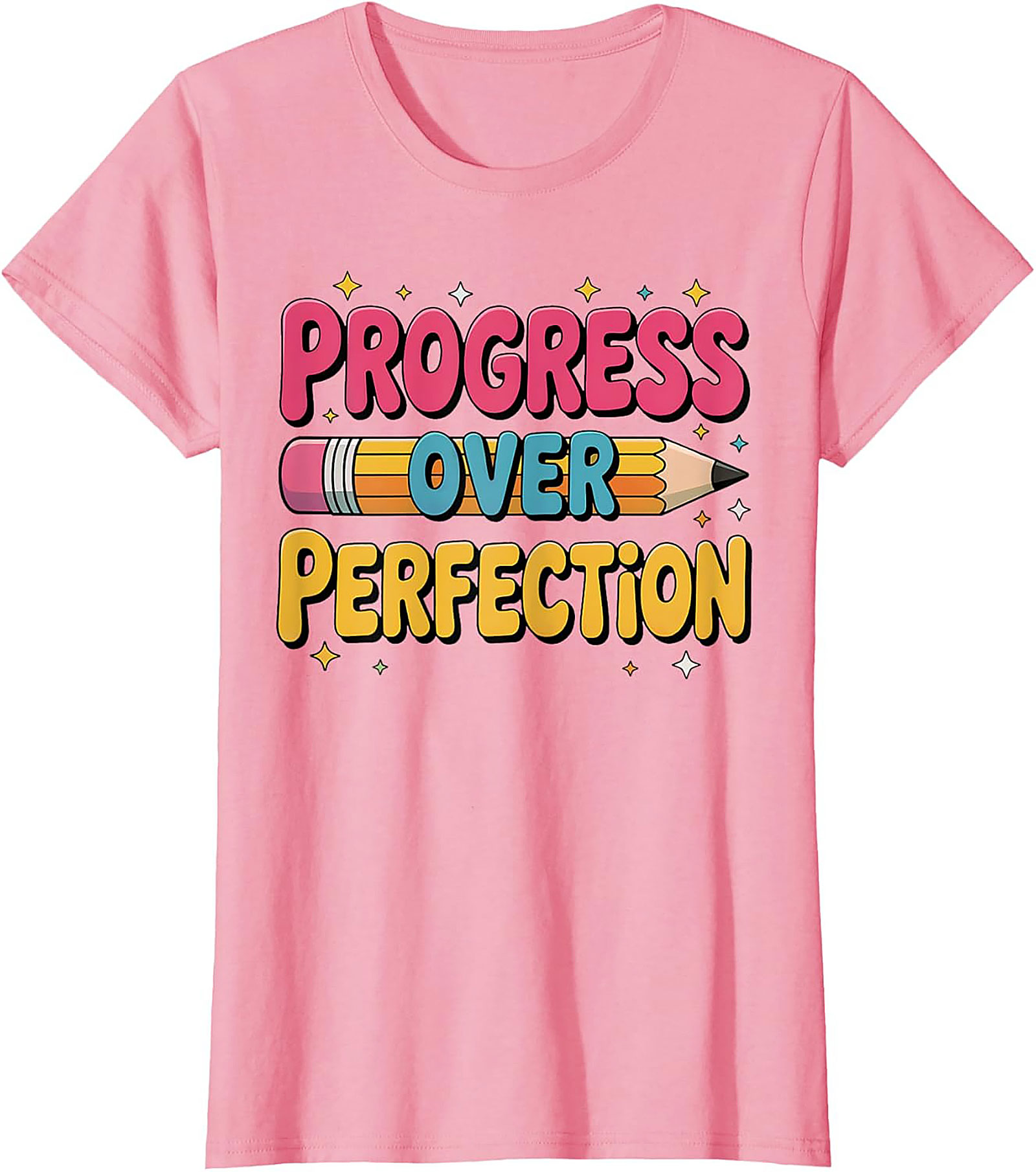 Progress Over Perfection T-shirt | Growth Mindset Retro Graphic Tee