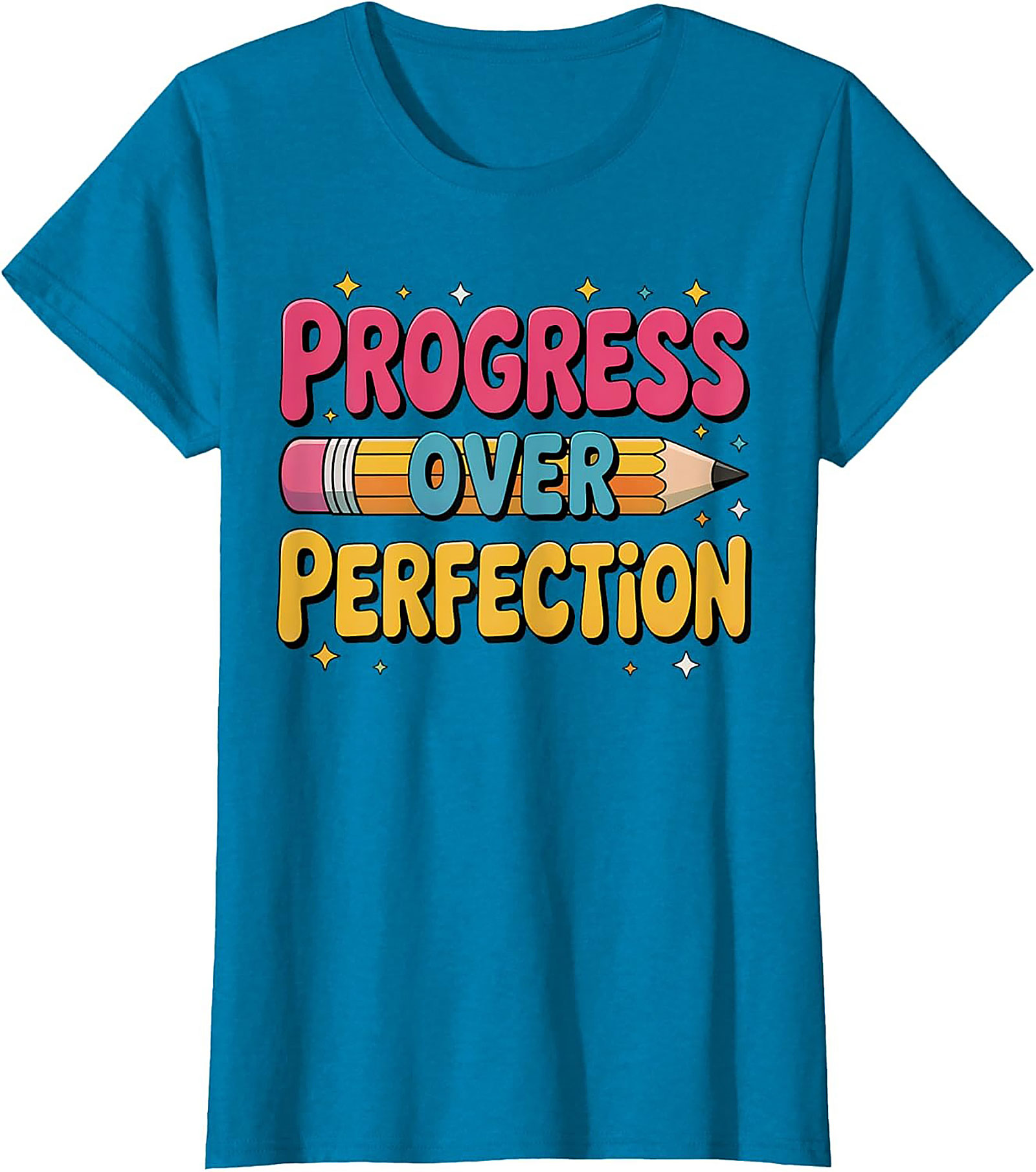 Progress Over Perfection T-shirt | Growth Mindset Retro Graphic Tee