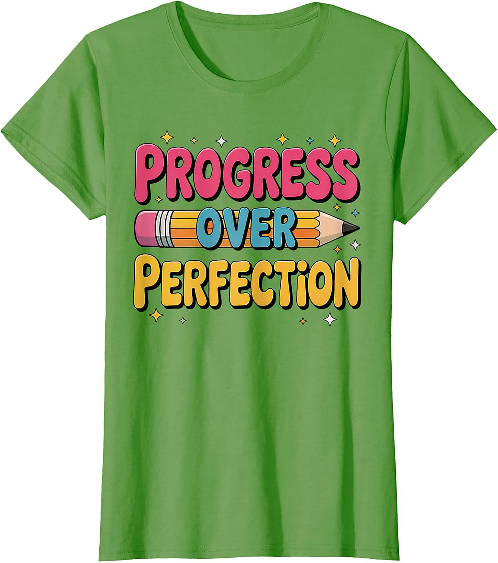 Progress Over Perfection T-shirt | Growth Mindset Retro Graphic Tee