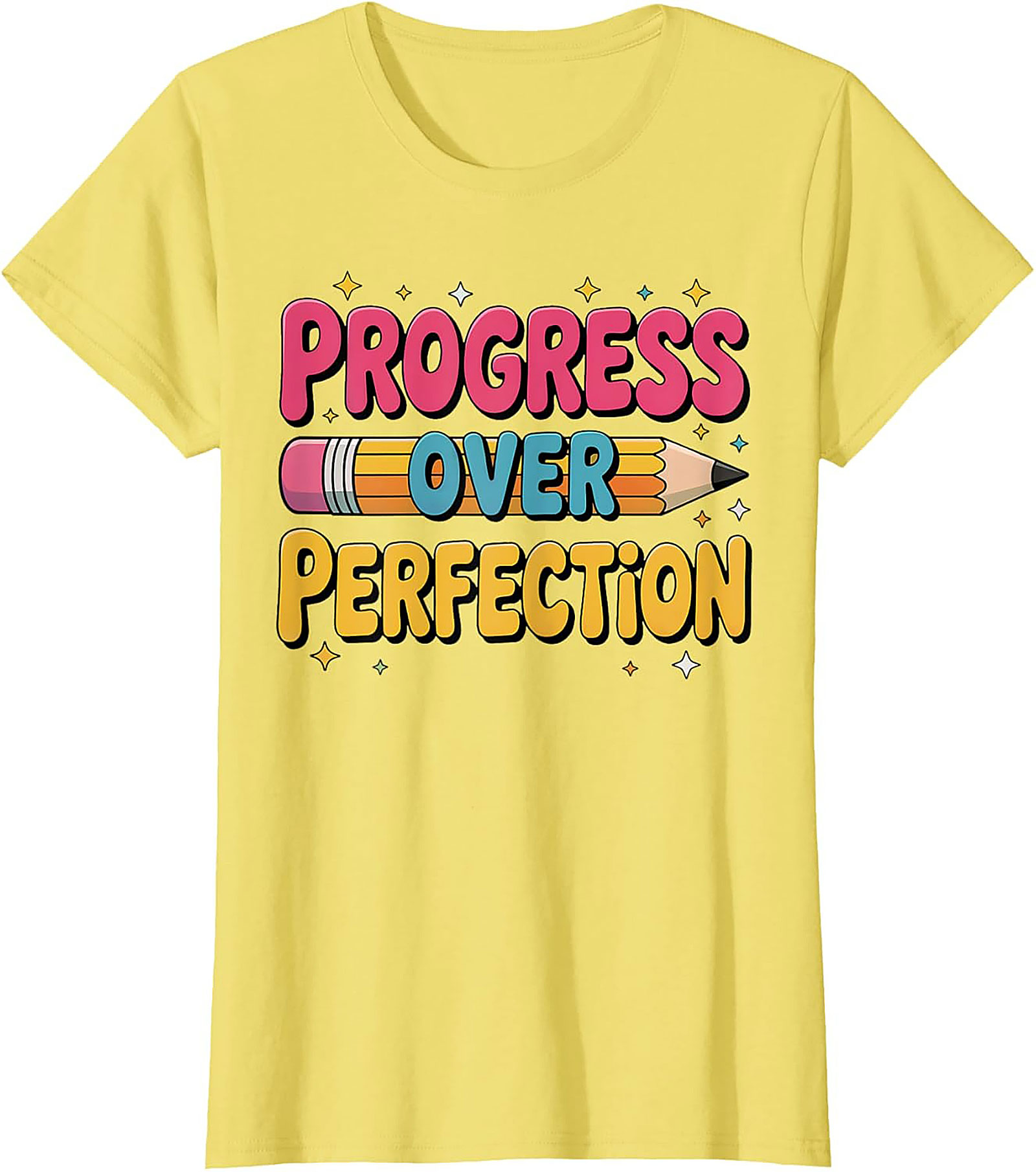 Progress Over Perfection T-shirt | Growth Mindset Retro Graphic Tee