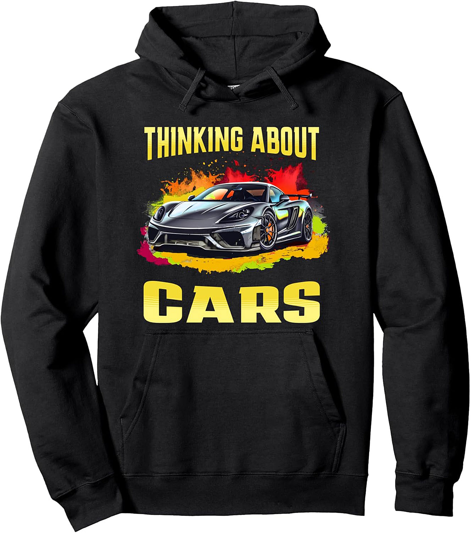 Car Enthusiast Pullover Hoodie Supercar Graphic
