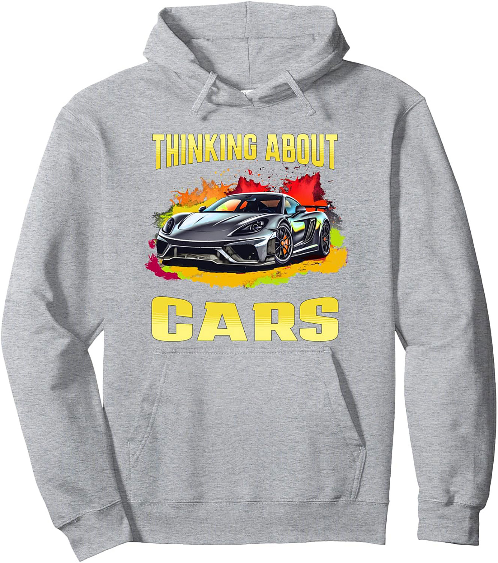 Car Enthusiast Pullover Hoodie Supercar Graphic