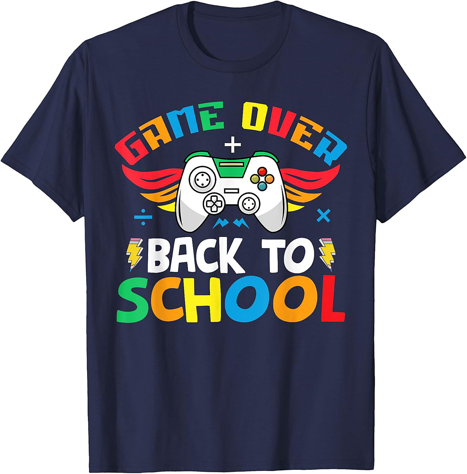 Game Over Back to School T-shirt | Funny Gamer Unisex Tee