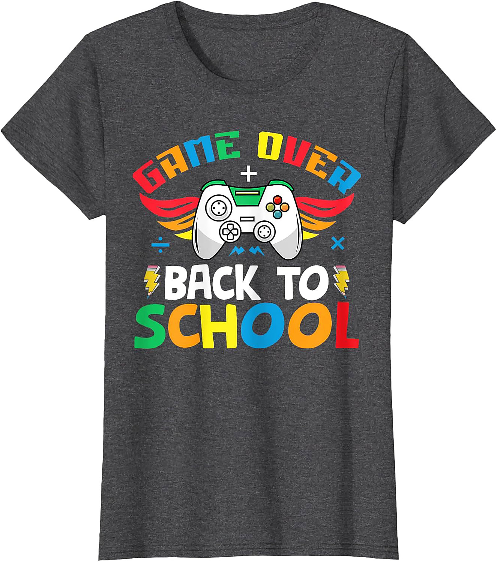 Game Over Back to School T-shirt | Funny Gamer Unisex Tee