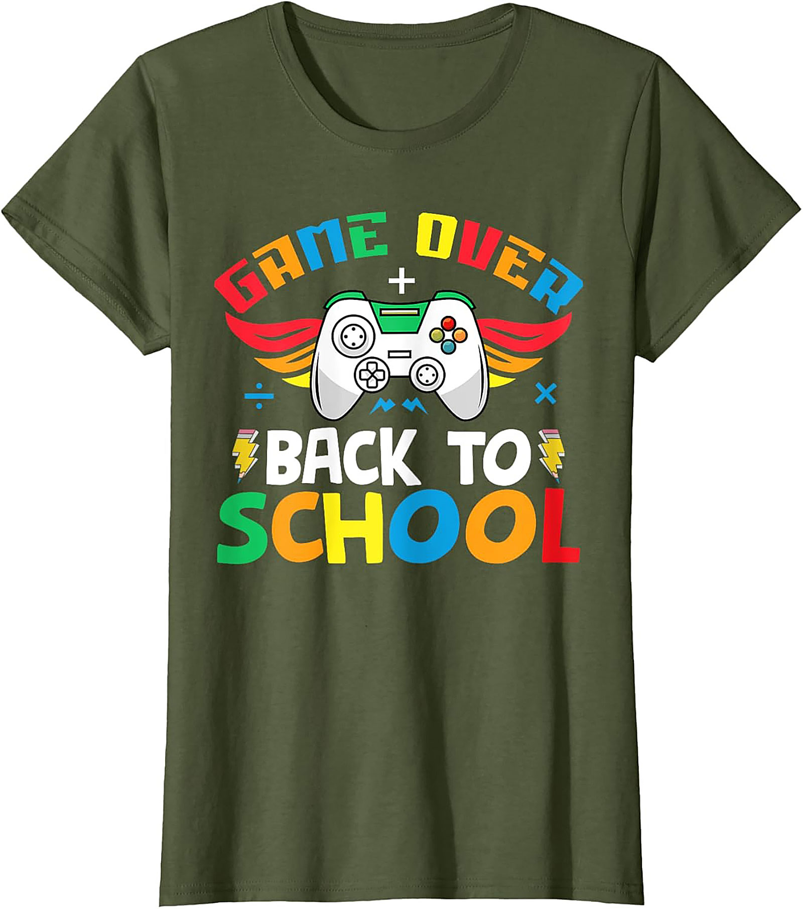 Game Over Back to School T-shirt | Funny Gamer Unisex Tee