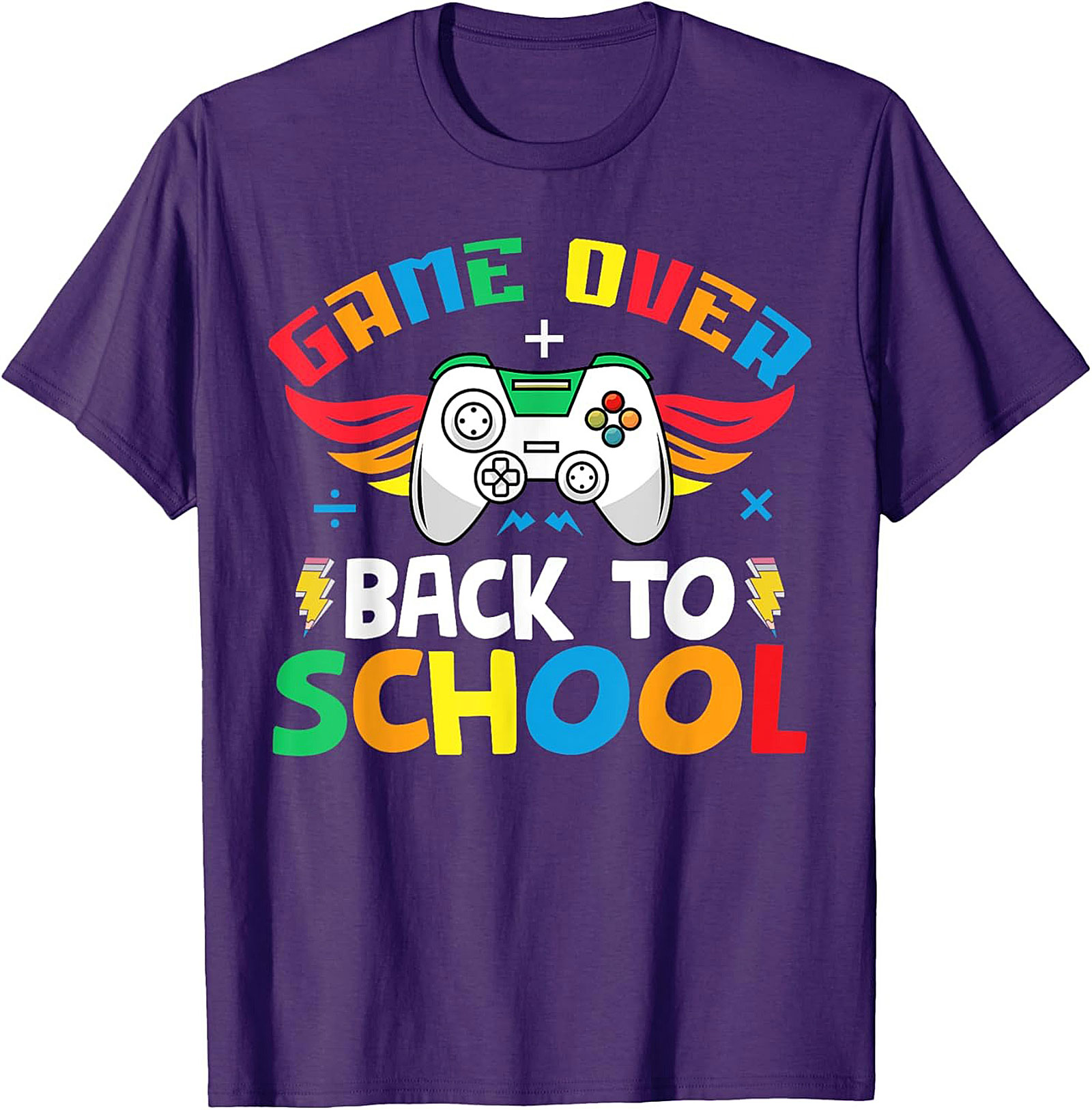 Game Over Back to School T-shirt | Funny Gamer Unisex Tee