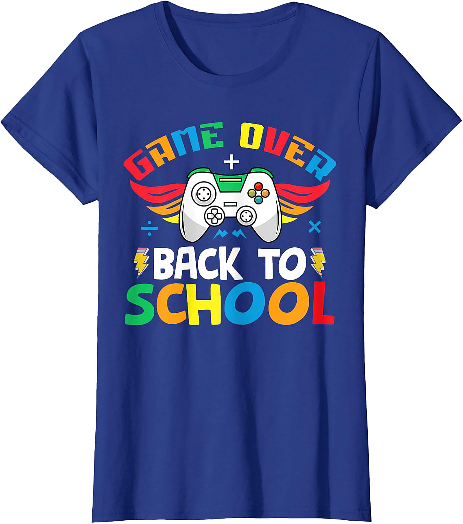 Game Over Back to School T-shirt | Funny Gamer Unisex Tee