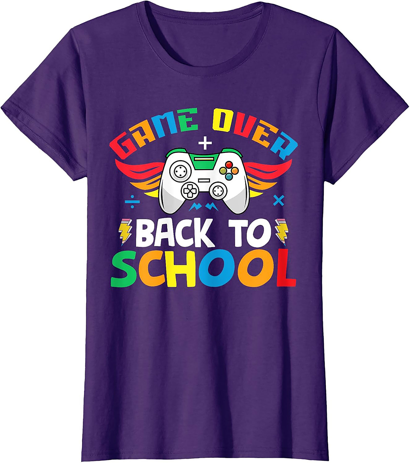 Game Over Back to School T-shirt | Funny Gamer Unisex Tee