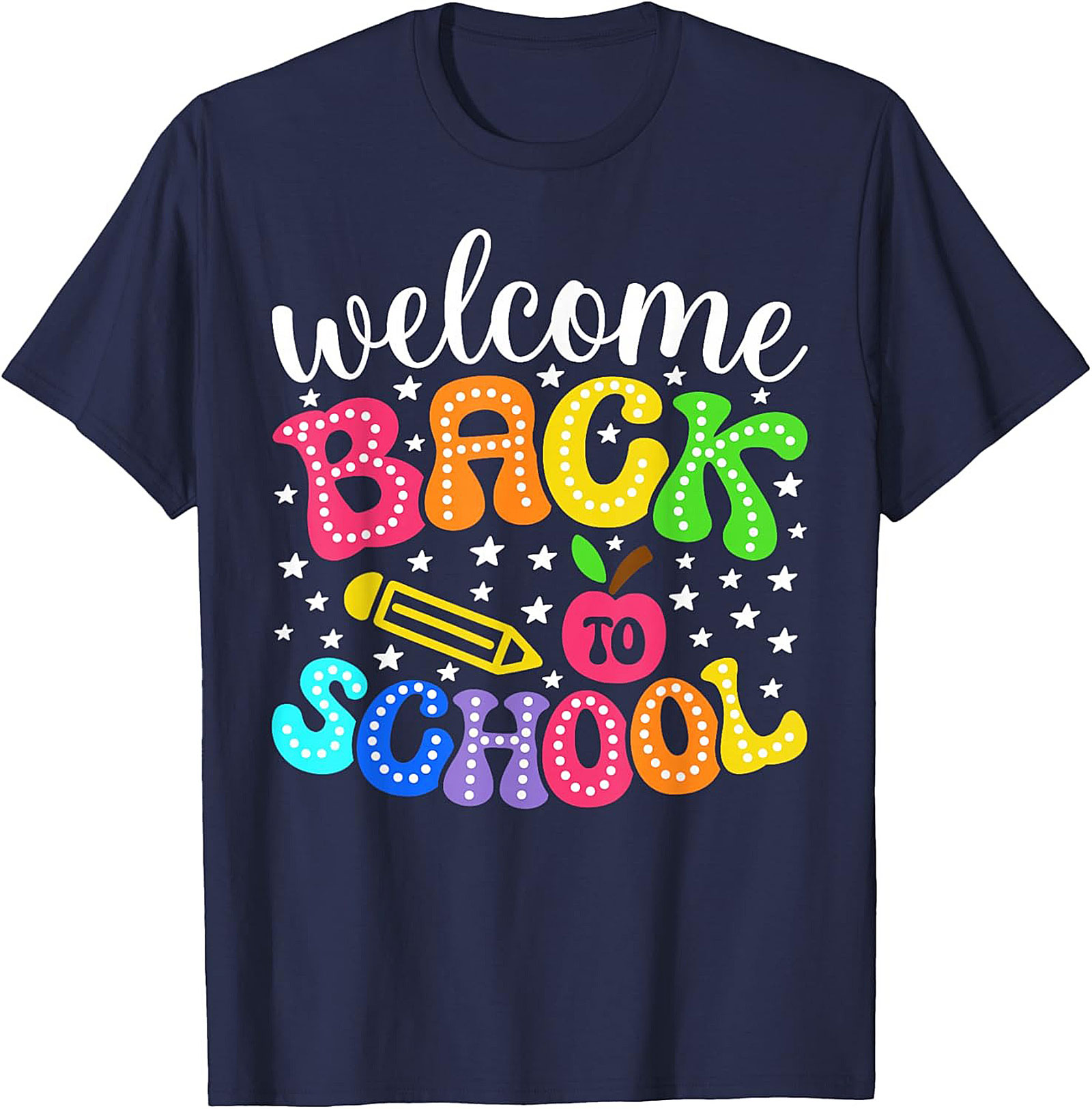 Welcome Back to School Graphic Tee | Funky Colorful Retro Teacher & Student Unisex Shirt