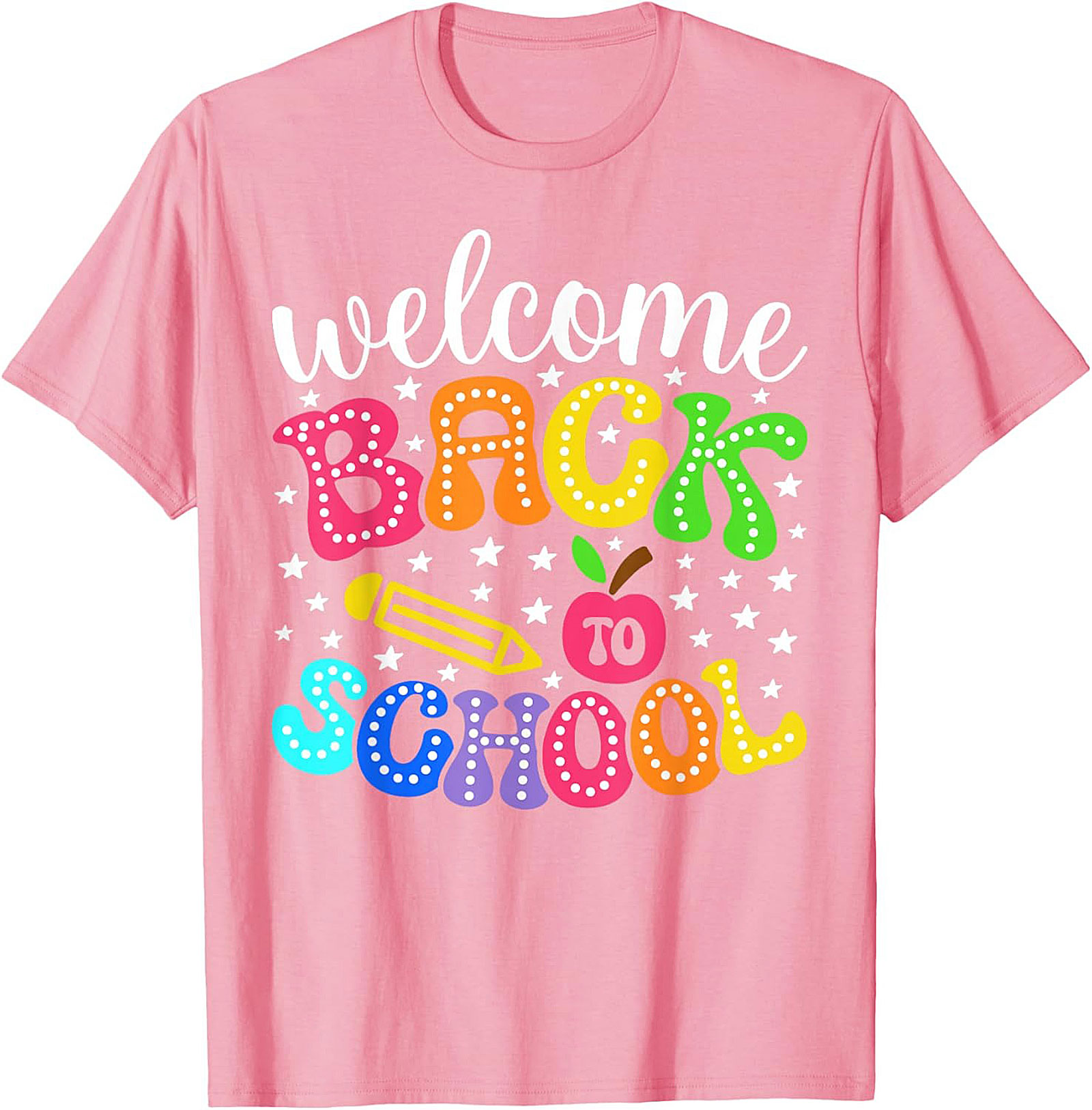 Welcome Back to School Graphic Tee | Funky Colorful Retro Teacher & Student Unisex Shirt