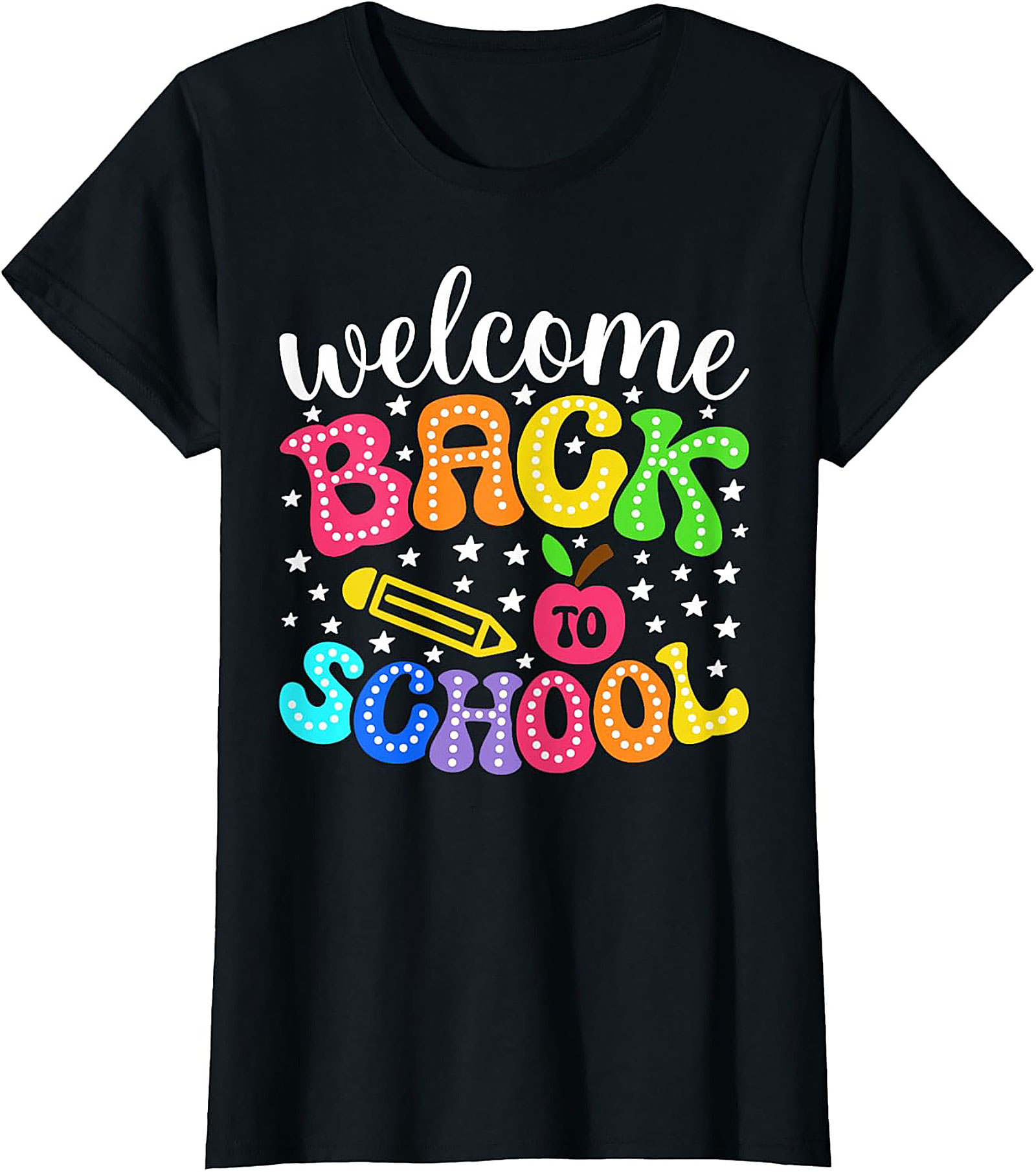 Welcome Back to School Graphic Tee | Funky Colorful Retro Teacher & Student Unisex Shirt