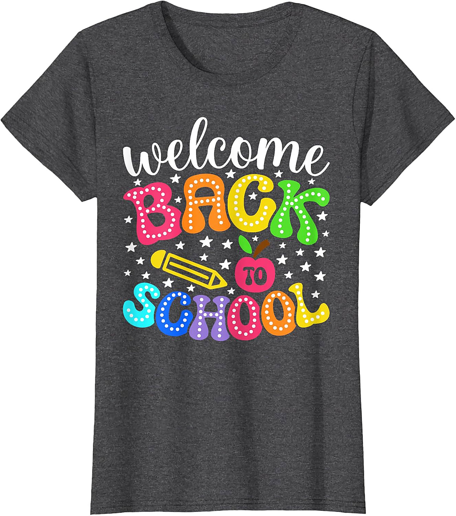 Welcome Back to School Graphic Tee | Funky Colorful Retro Teacher & Student Unisex Shirt