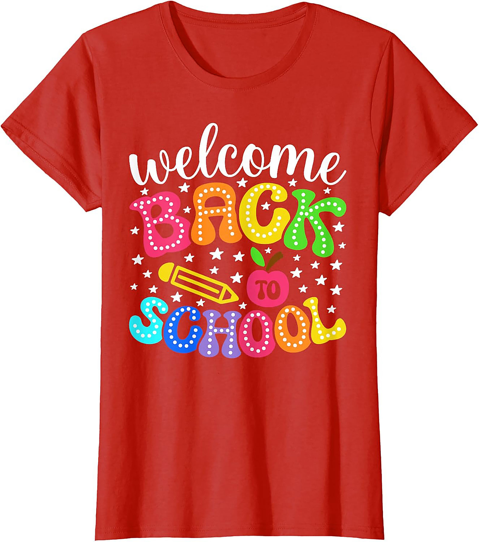 Welcome Back to School Graphic Tee | Funky Colorful Retro Teacher & Student Unisex Shirt